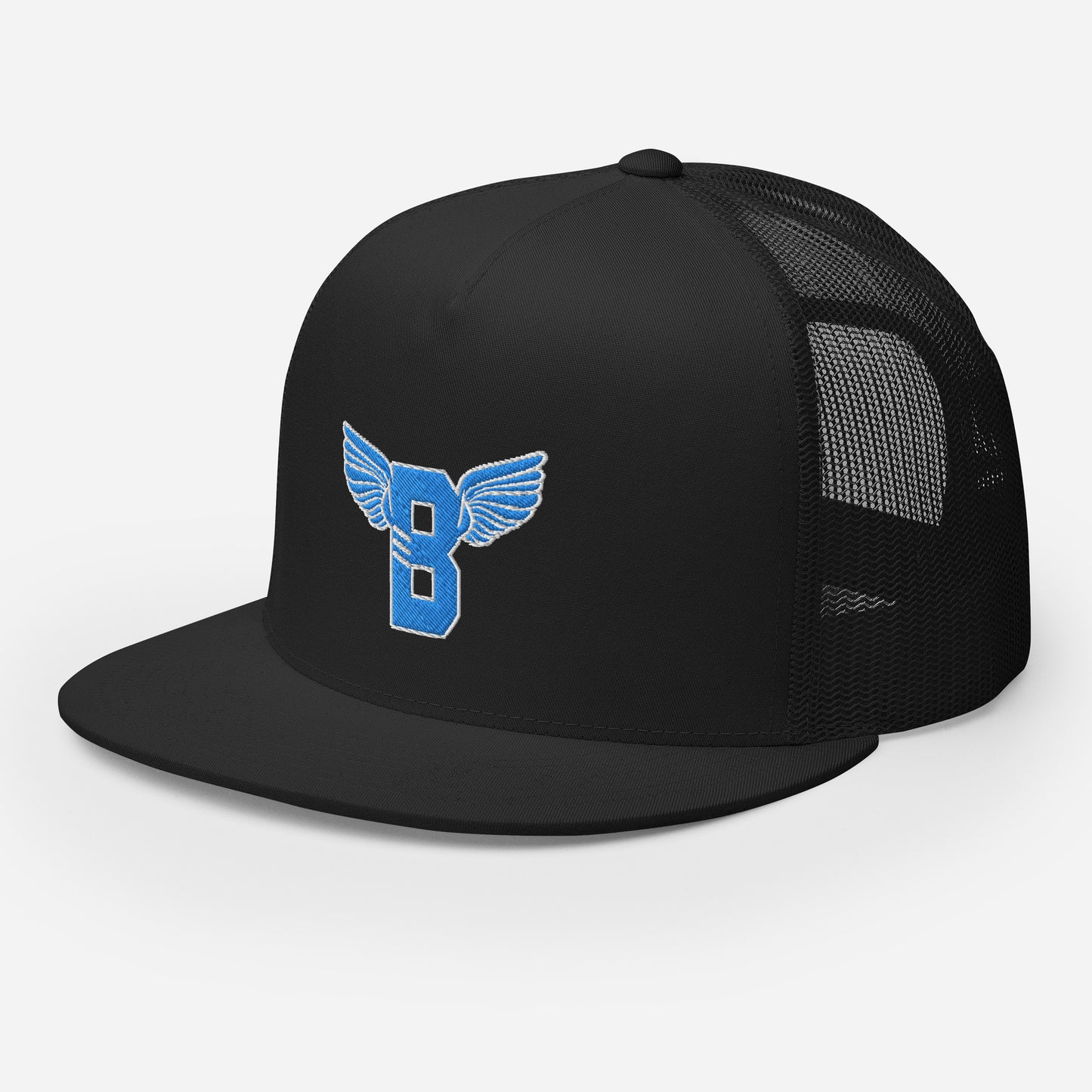 "B" IS FOR BROOKLYN - B-WING MESH SNAPBACK (VIVID BLUE STITCH)