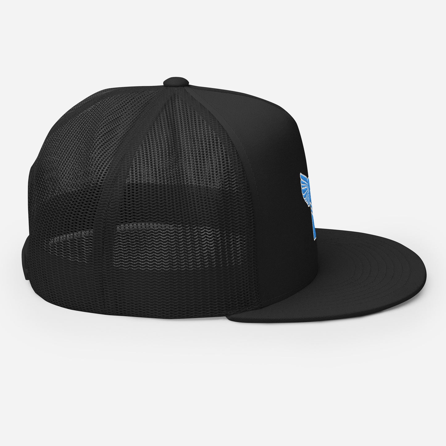 "B" IS FOR BROOKLYN - B-WING MESH SNAPBACK (VIVID BLUE STITCH)
