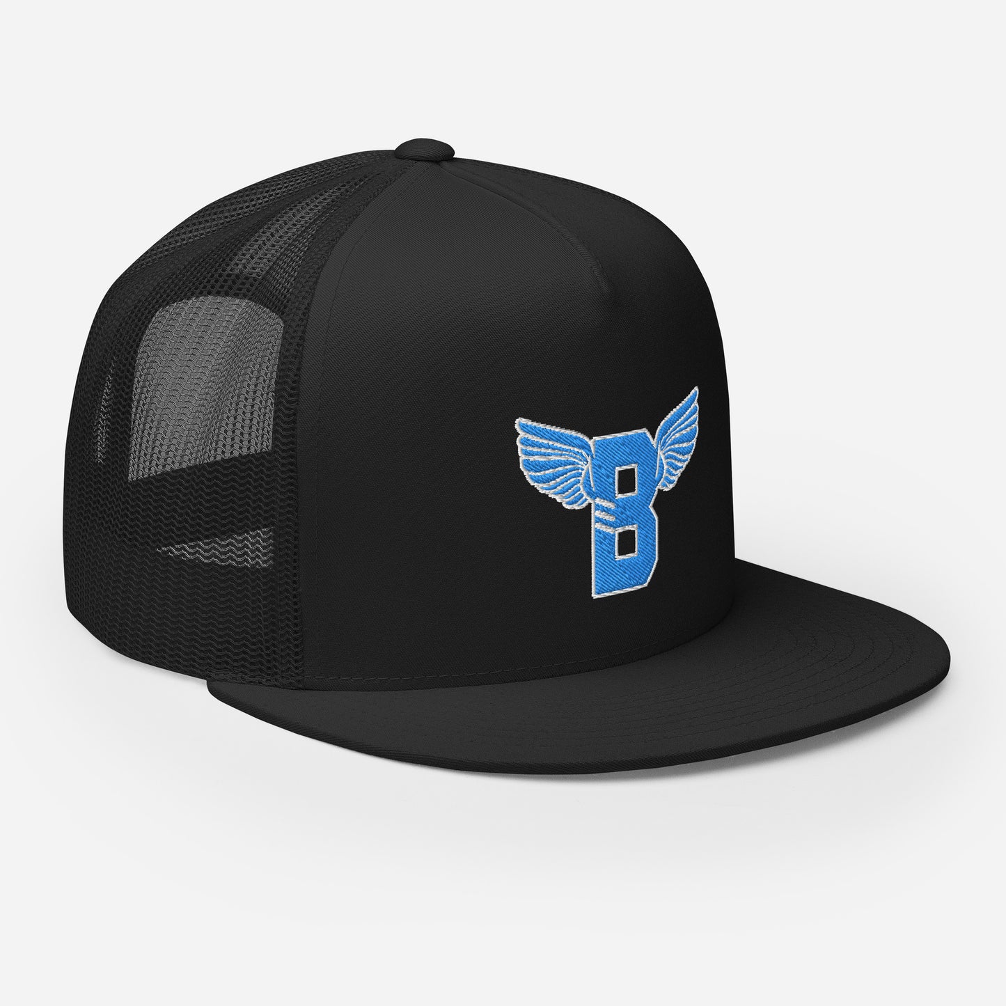 "B" IS FOR BROOKLYN - B-WING MESH SNAPBACK (VIVID BLUE STITCH)