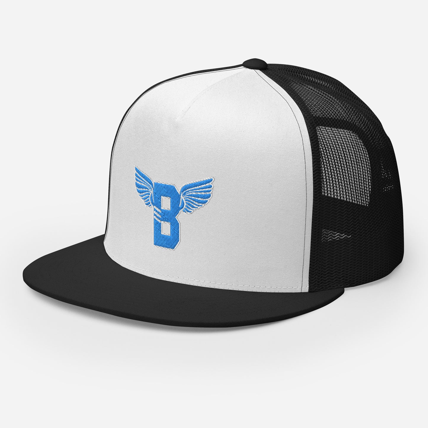 "B" IS FOR BROOKLYN - B-WING MESH SNAPBACK (VIVID BLUE STITCH)