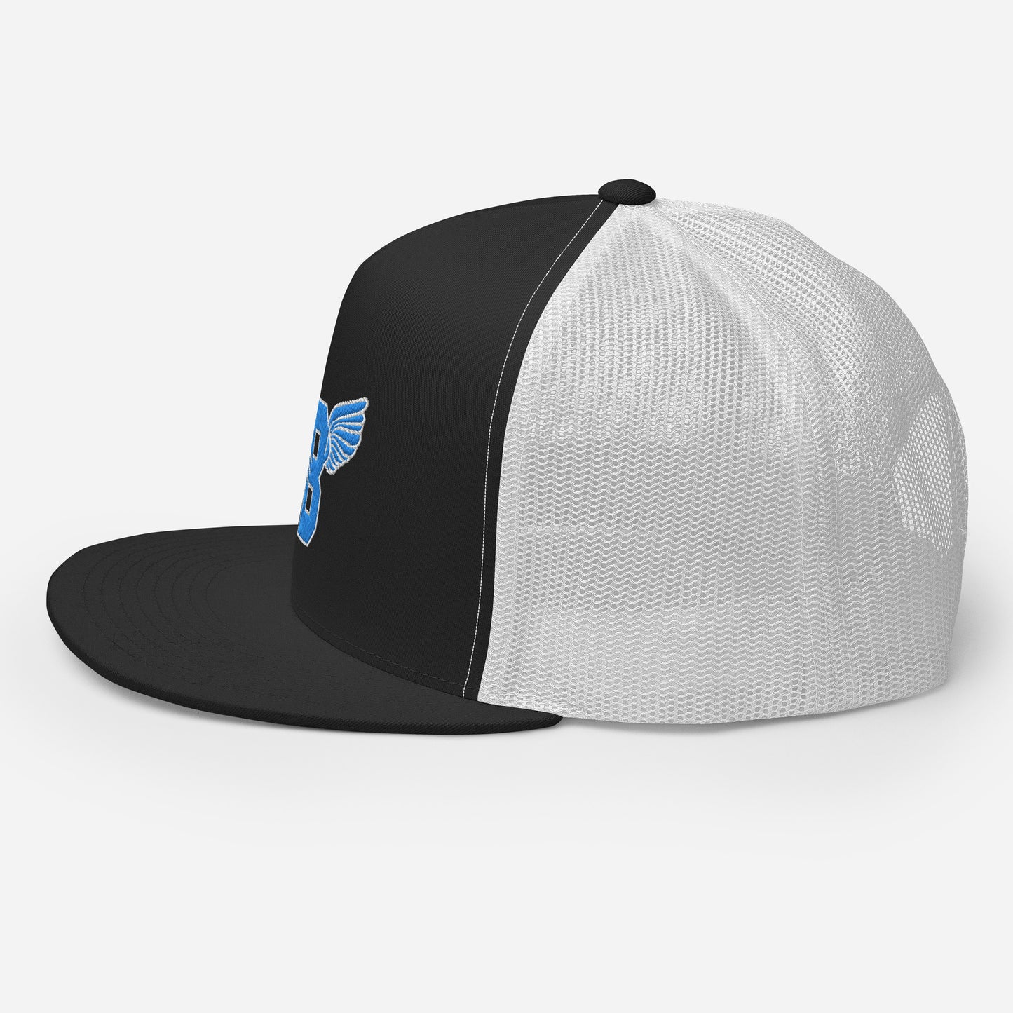 "B" IS FOR BROOKLYN - B-WING MESH SNAPBACK (VIVID BLUE STITCH)