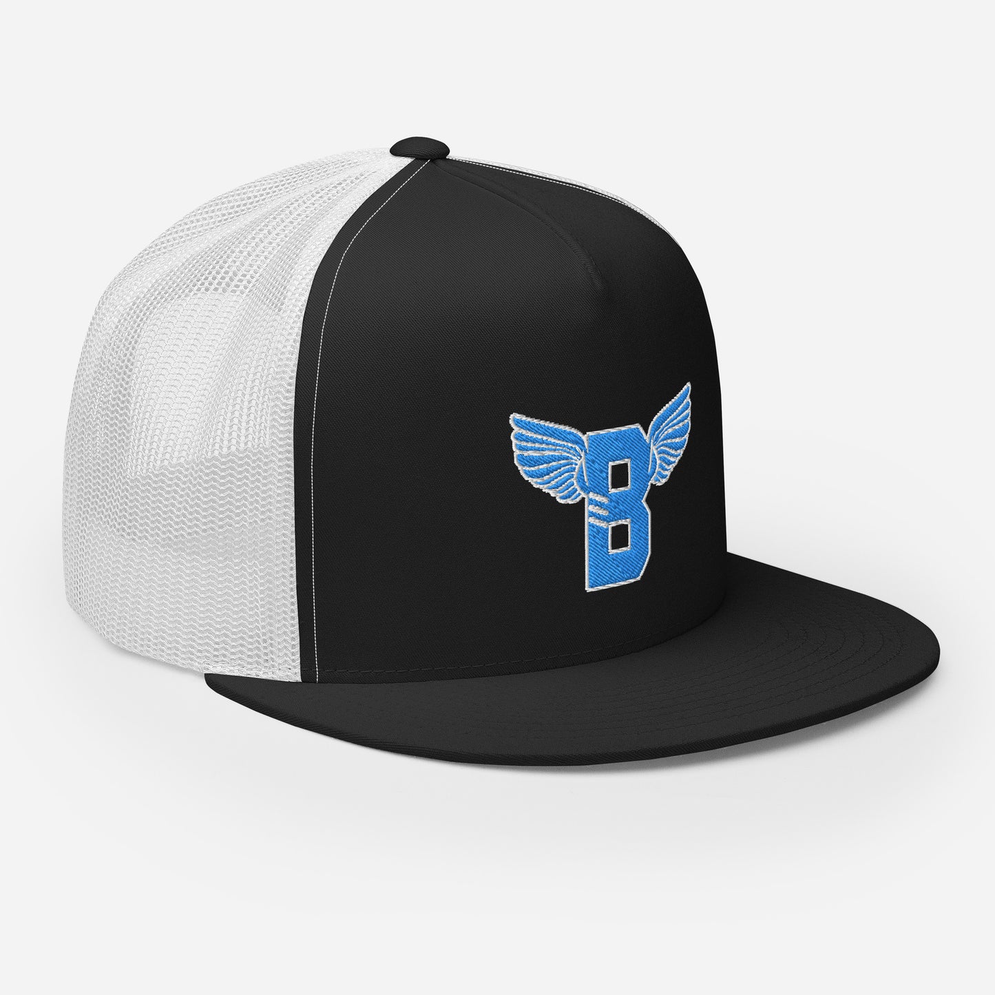 "B" IS FOR BROOKLYN - B-WING MESH SNAPBACK (VIVID BLUE STITCH)