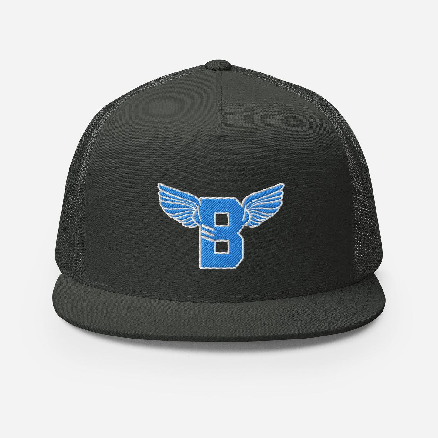 "B" IS FOR BROOKLYN - B-WING MESH SNAPBACK (VIVID BLUE STITCH)
