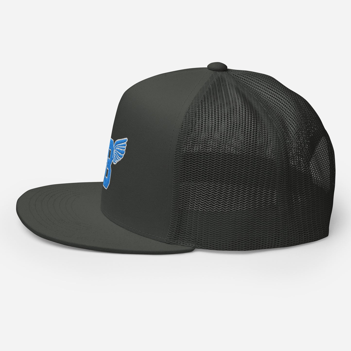 "B" IS FOR BROOKLYN - B-WING MESH SNAPBACK (VIVID BLUE STITCH)