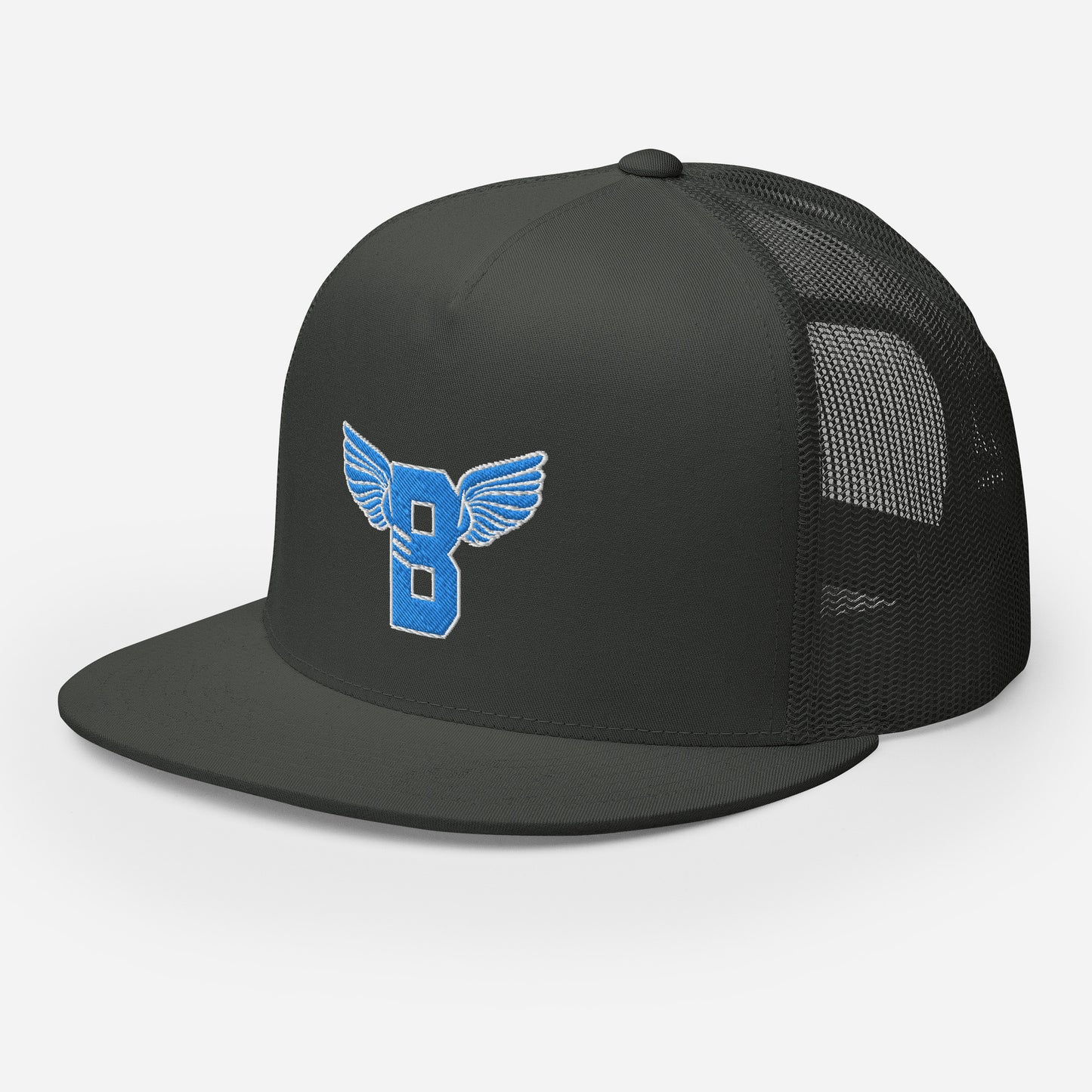 "B" IS FOR BROOKLYN - B-WING MESH SNAPBACK (VIVID BLUE STITCH)