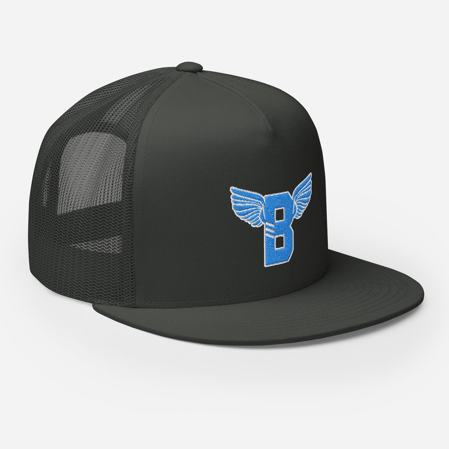 "B" IS FOR BROOKLYN - B-WING MESH SNAPBACK (VIVID BLUE STITCH)