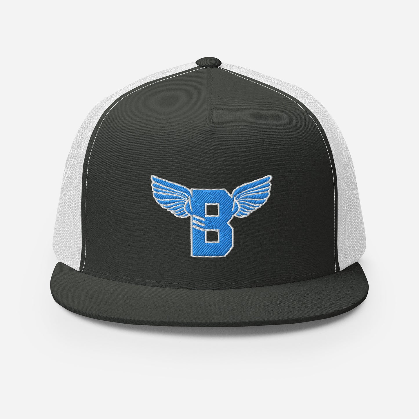 "B" IS FOR BROOKLYN - B-WING MESH SNAPBACK (VIVID BLUE STITCH)