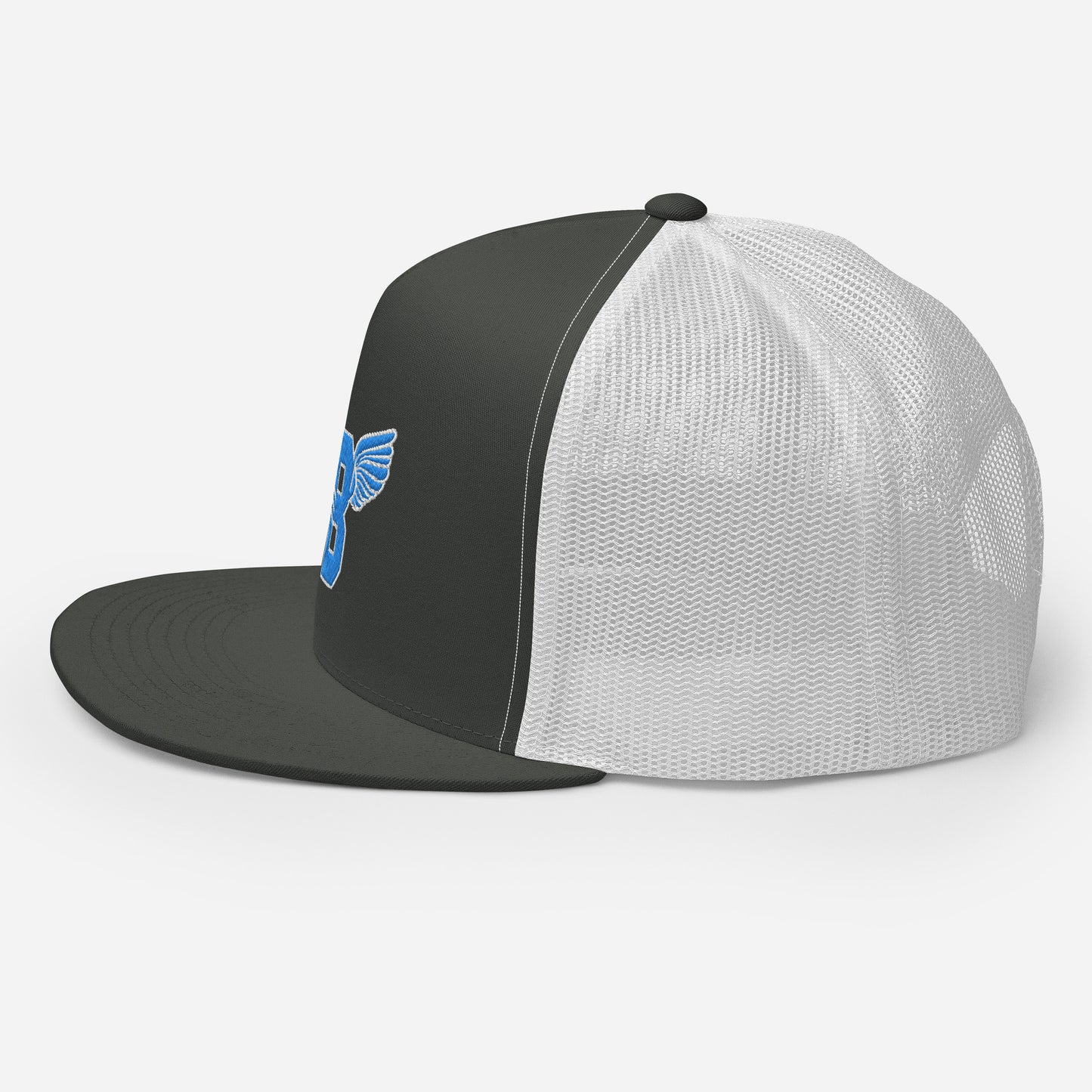 "B" IS FOR BROOKLYN - B-WING MESH SNAPBACK (VIVID BLUE STITCH)