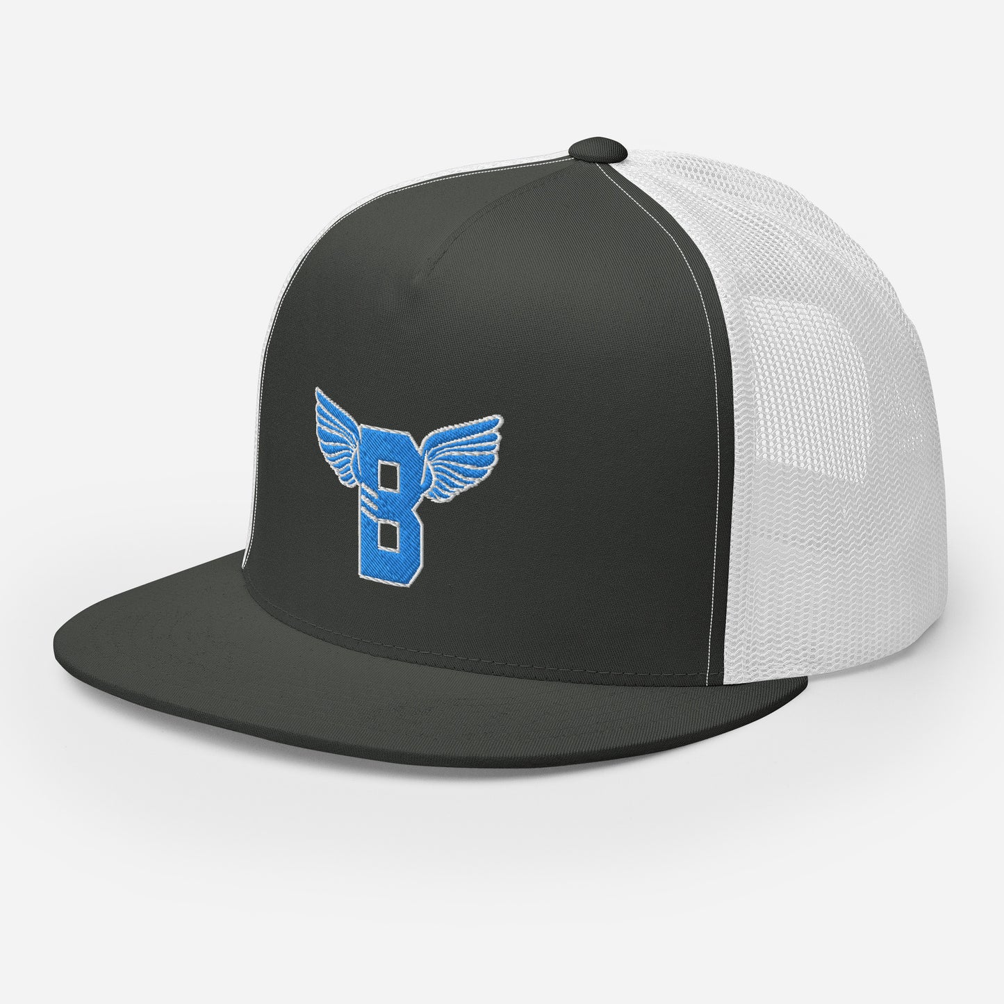 "B" IS FOR BROOKLYN - B-WING MESH SNAPBACK (VIVID BLUE STITCH)