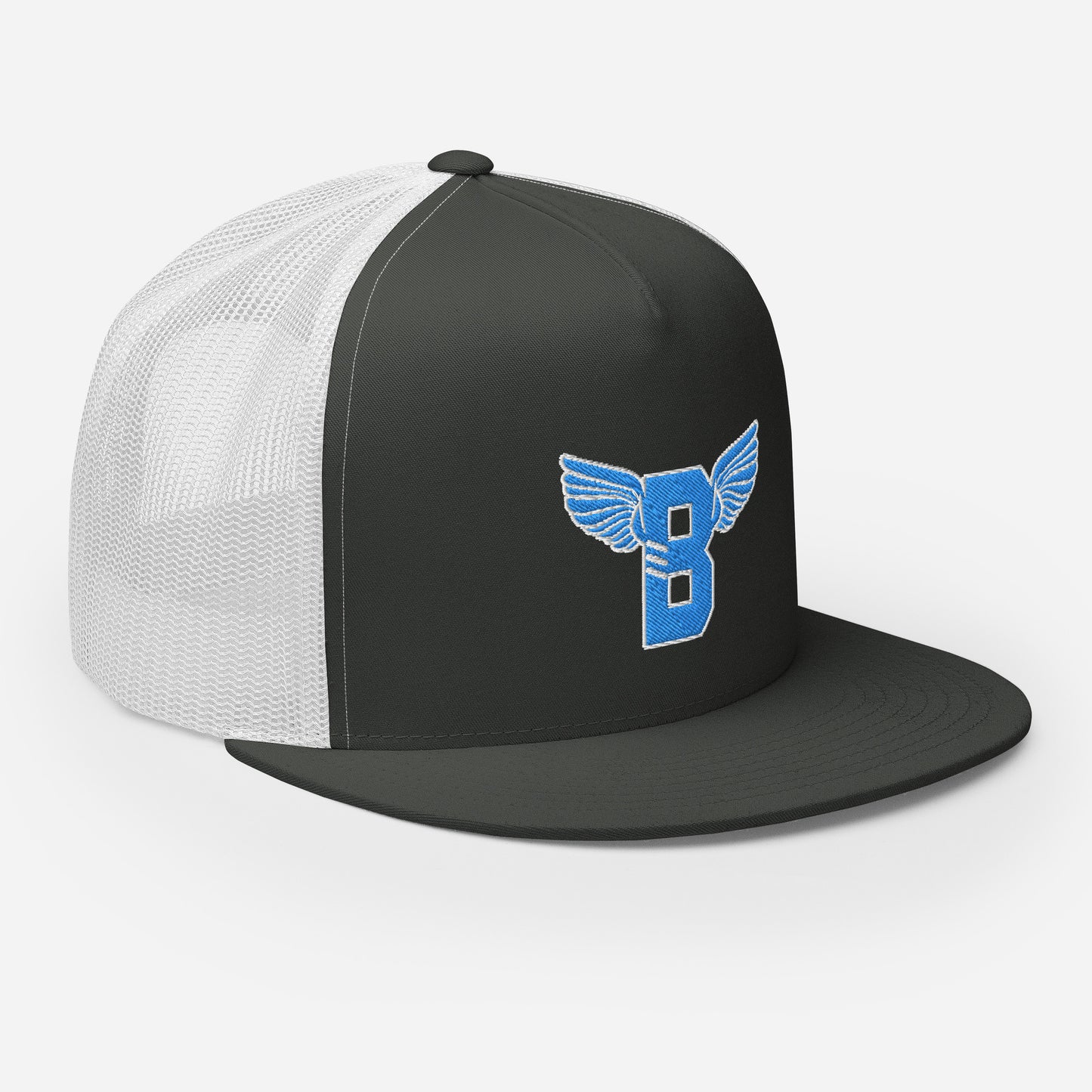 "B" IS FOR BROOKLYN - B-WING MESH SNAPBACK (VIVID BLUE STITCH)
