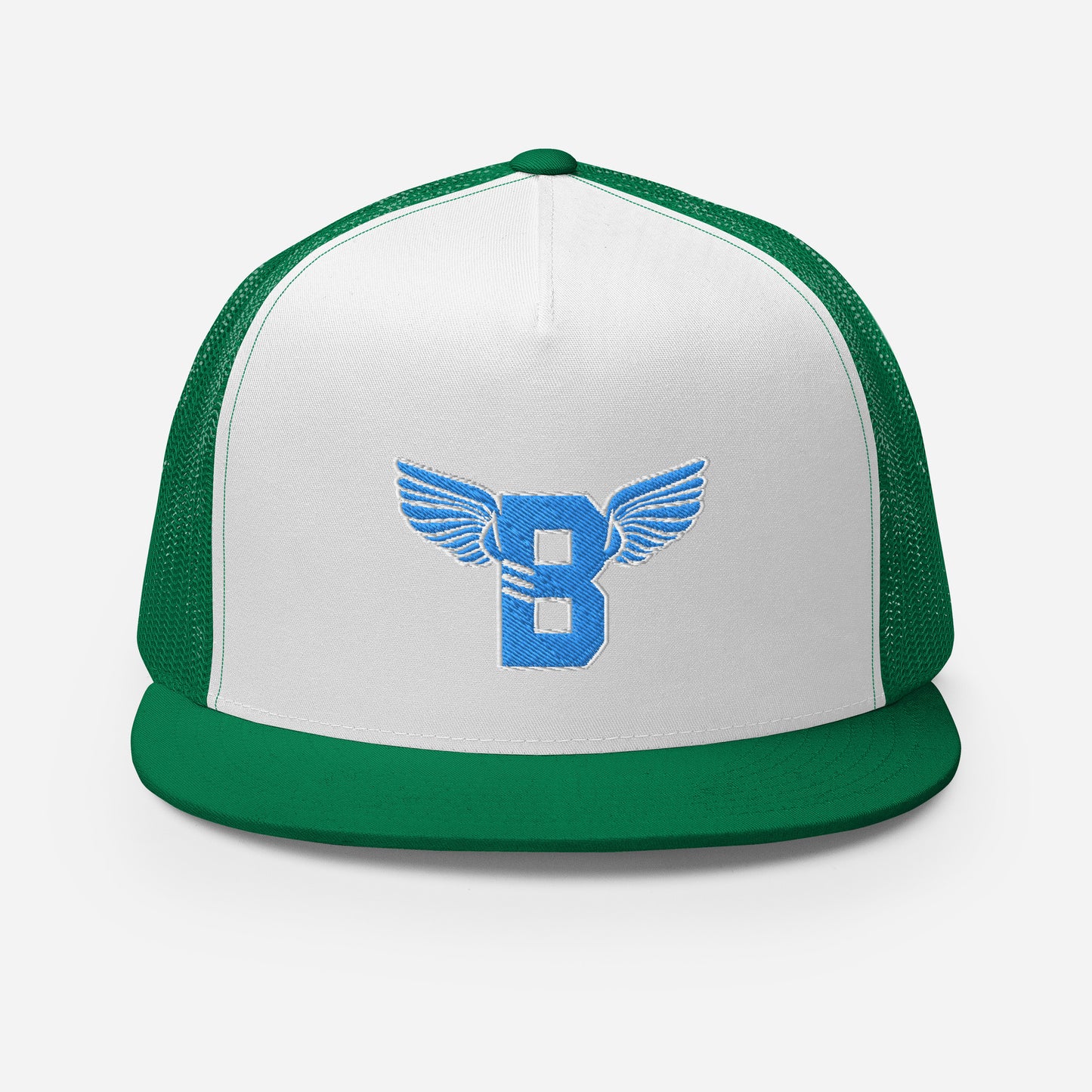"B" IS FOR BROOKLYN - B-WING MESH SNAPBACK (VIVID BLUE STITCH)