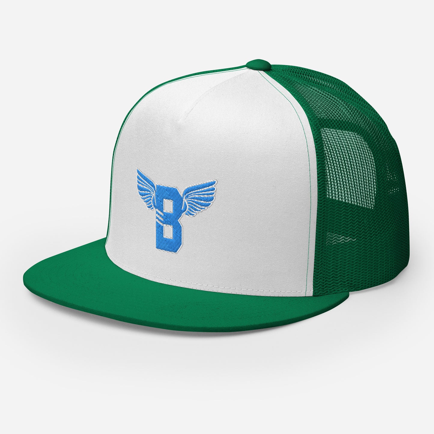 "B" IS FOR BROOKLYN - B-WING MESH SNAPBACK (VIVID BLUE STITCH)