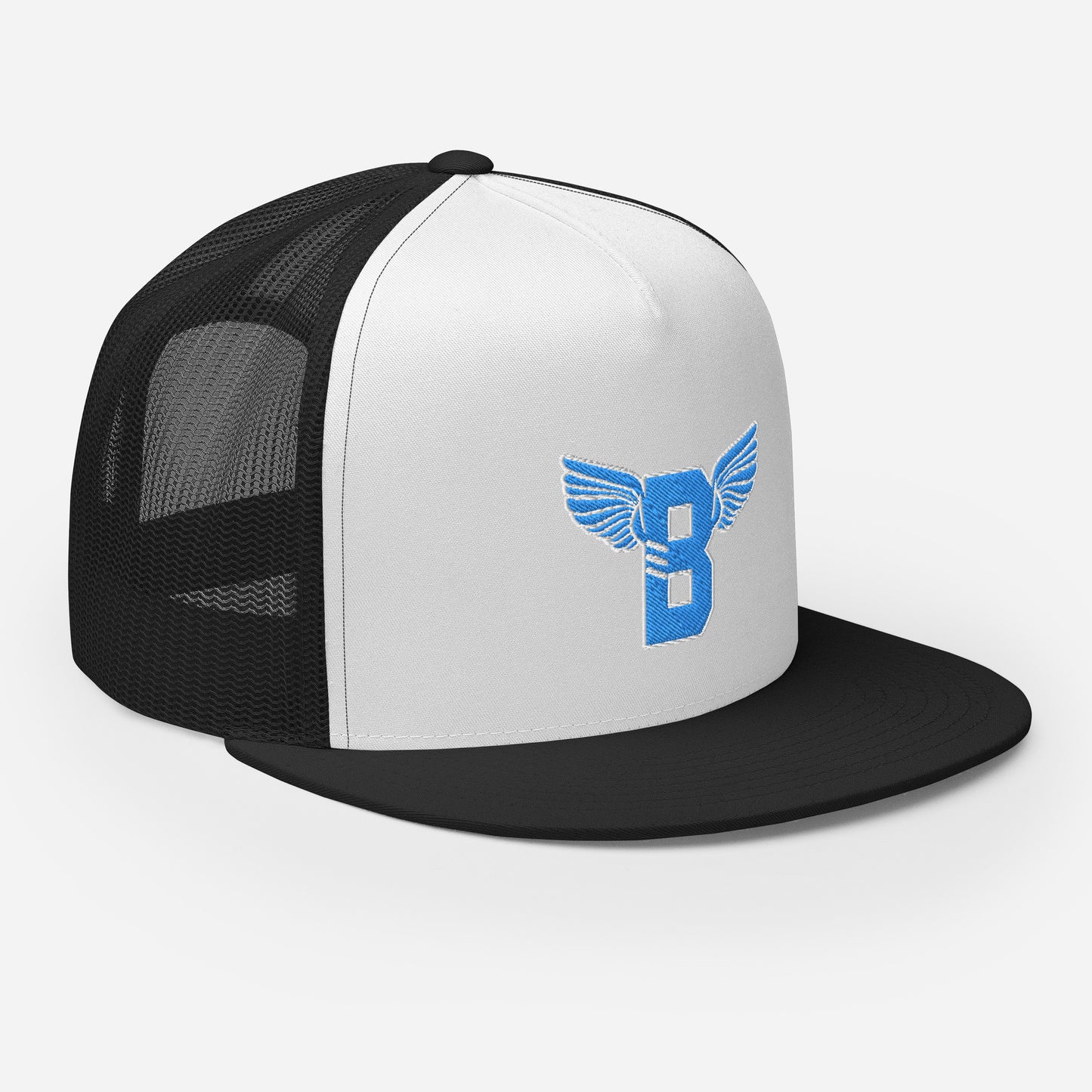 "B" IS FOR BROOKLYN - B-WING MESH SNAPBACK (VIVID BLUE STITCH)