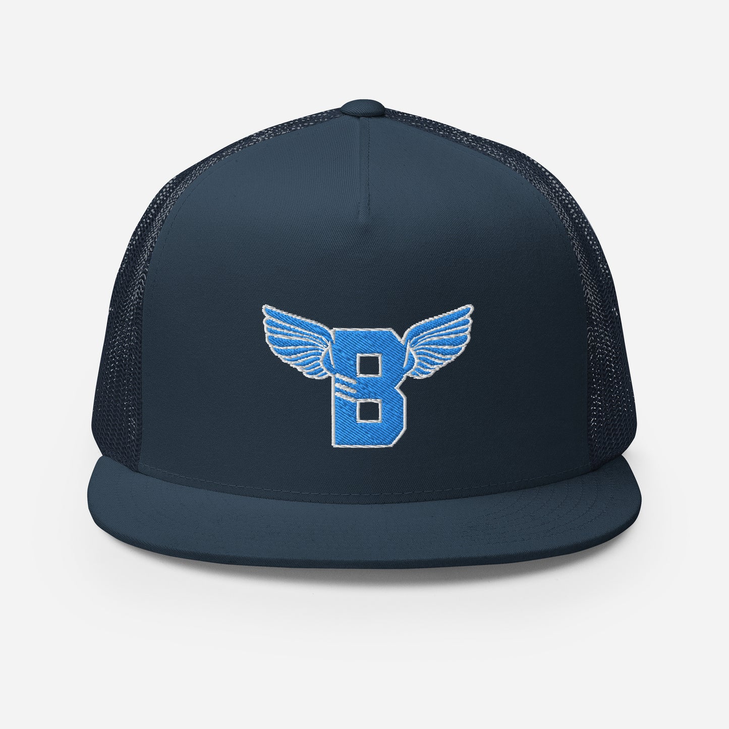 "B" IS FOR BROOKLYN - B-WING MESH SNAPBACK (VIVID BLUE STITCH)