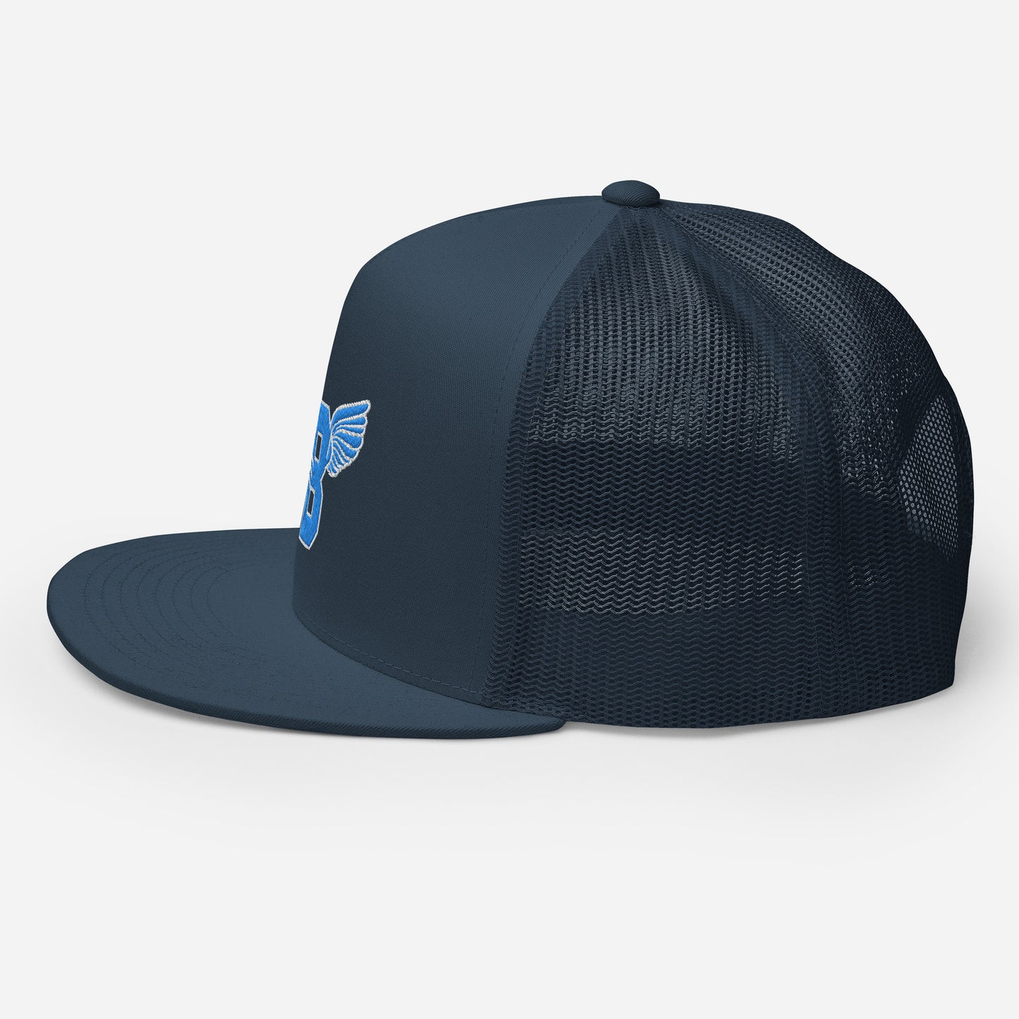 "B" IS FOR BROOKLYN - B-WING MESH SNAPBACK (VIVID BLUE STITCH)