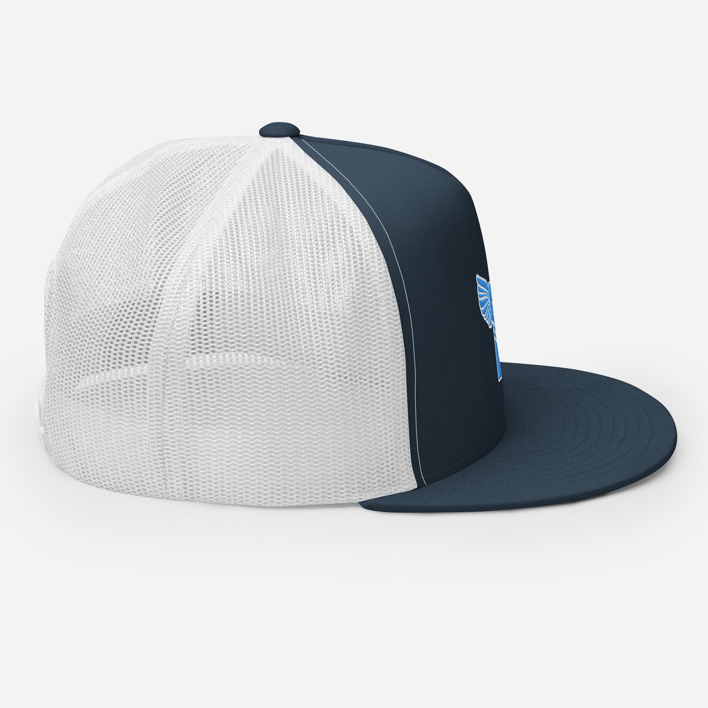 "B" IS FOR BROOKLYN - B-WING MESH SNAPBACK (VIVID BLUE STITCH)