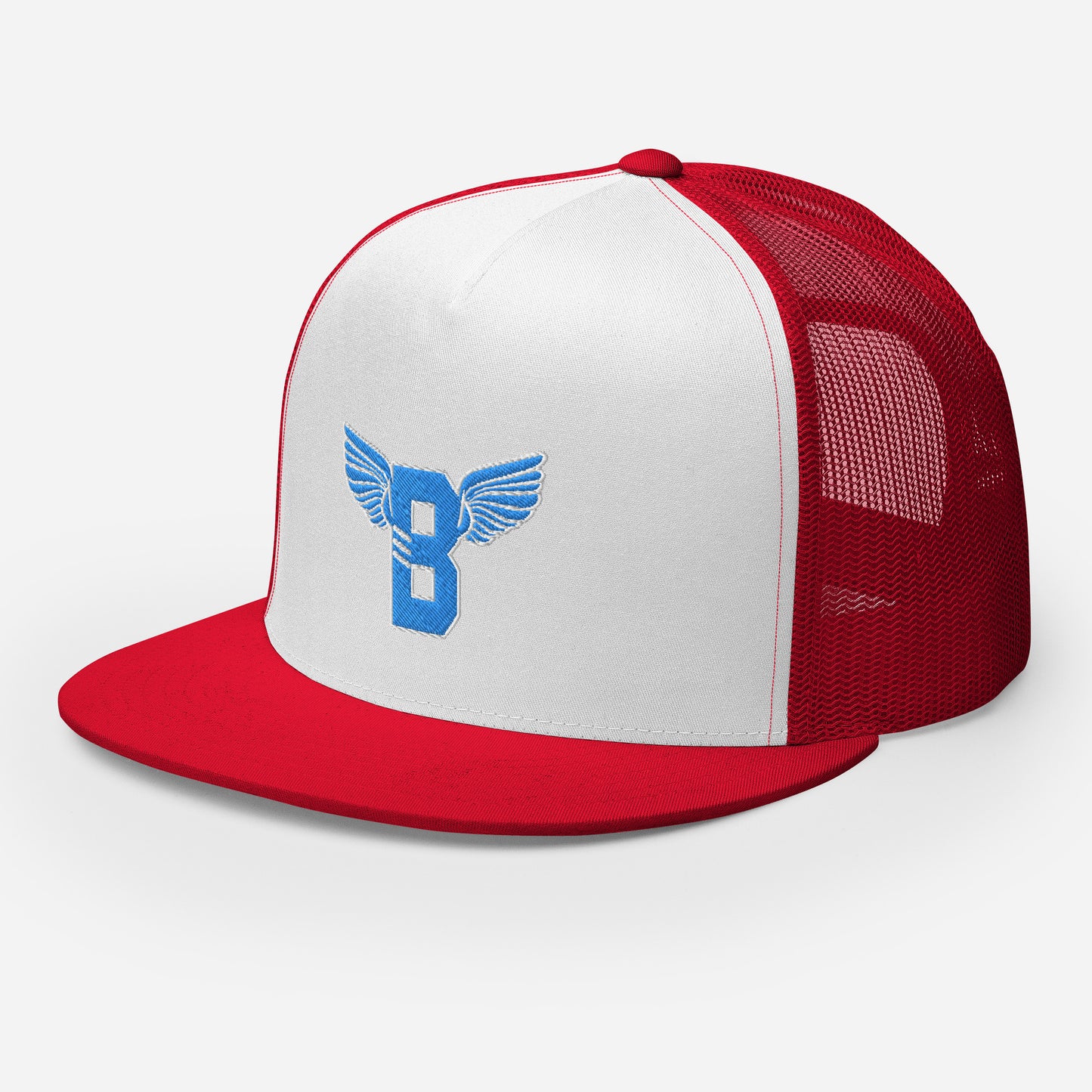 "B" IS FOR BROOKLYN - B-WING MESH SNAPBACK (VIVID BLUE STITCH)