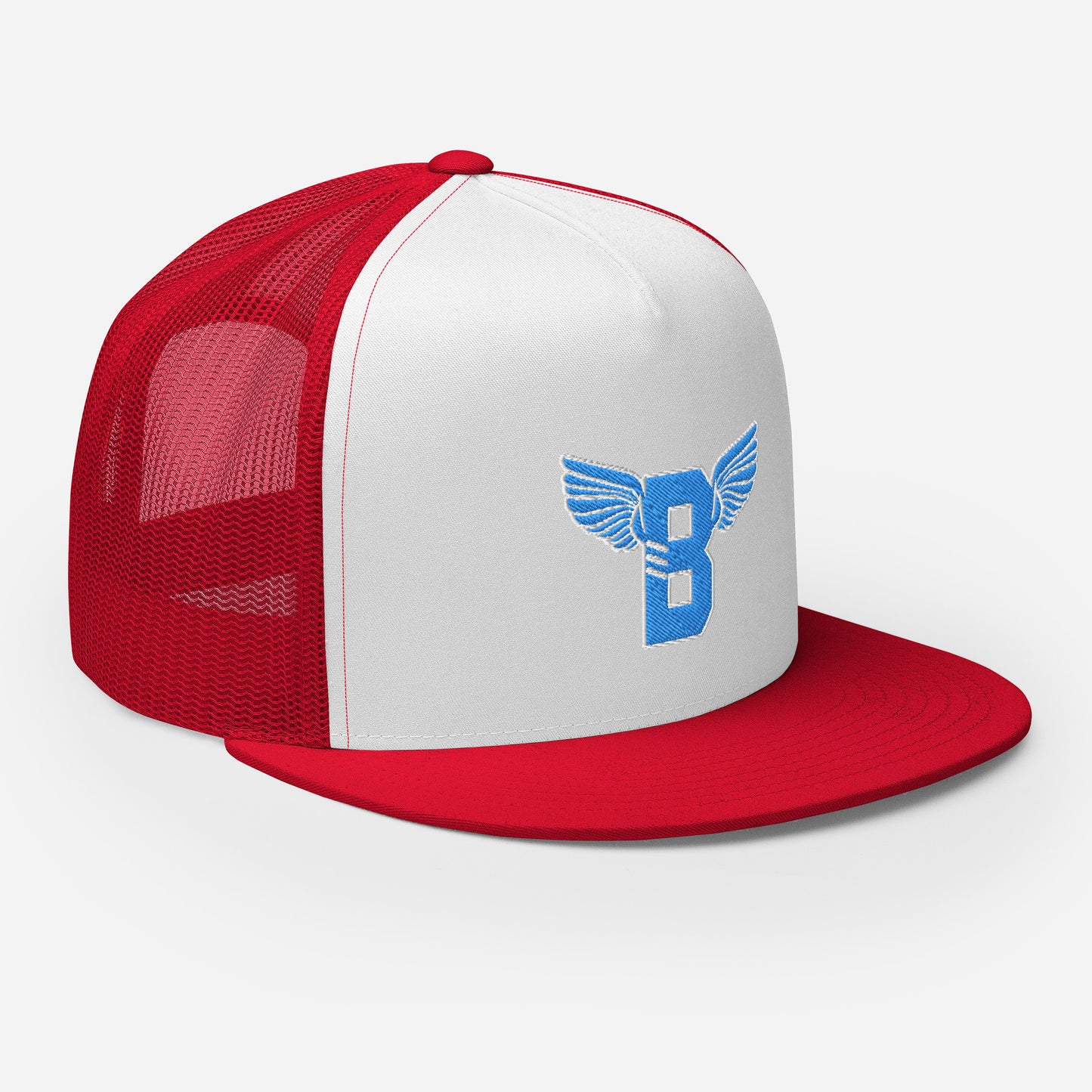 "B" IS FOR BROOKLYN - B-WING MESH SNAPBACK (VIVID BLUE STITCH)