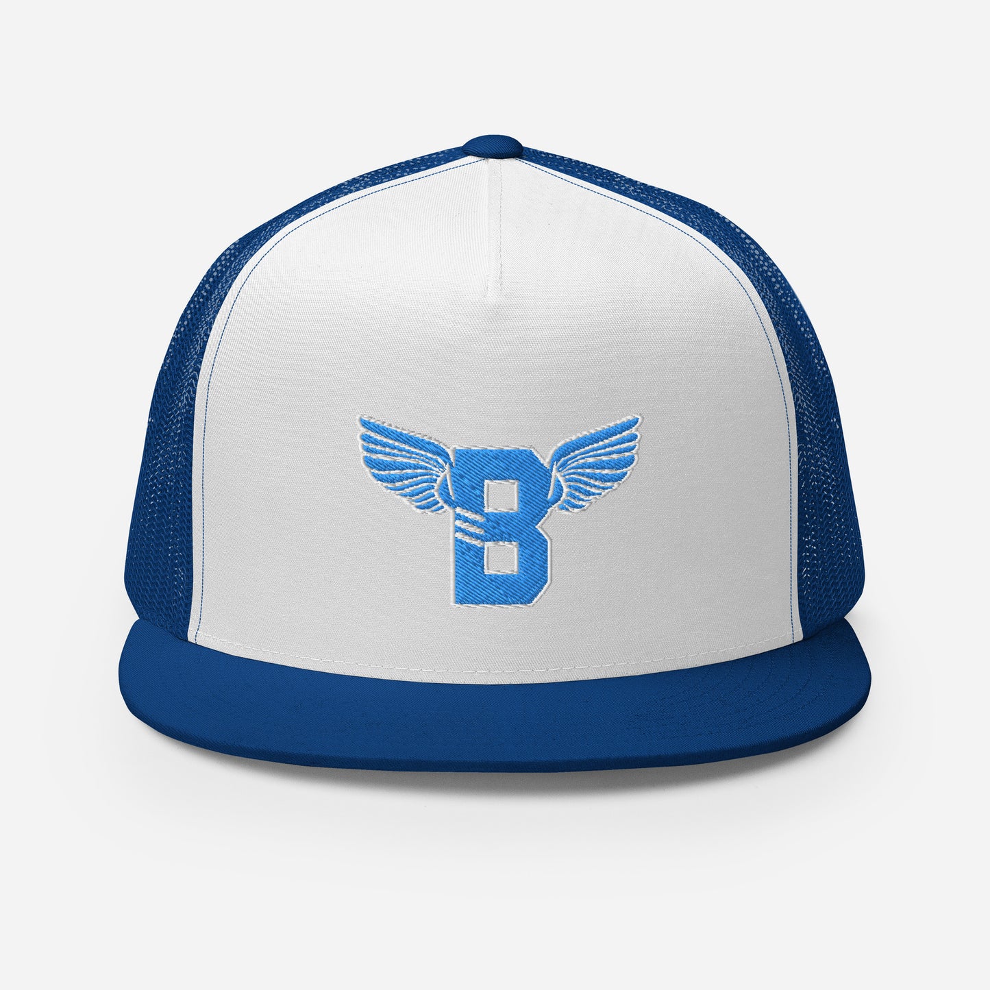 "B" IS FOR BROOKLYN - B-WING MESH SNAPBACK (VIVID BLUE STITCH)