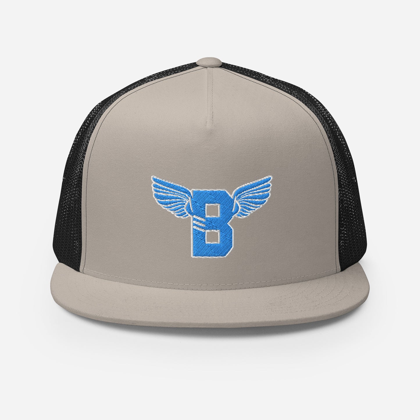 "B" IS FOR BROOKLYN - B-WING MESH SNAPBACK (VIVID BLUE STITCH)