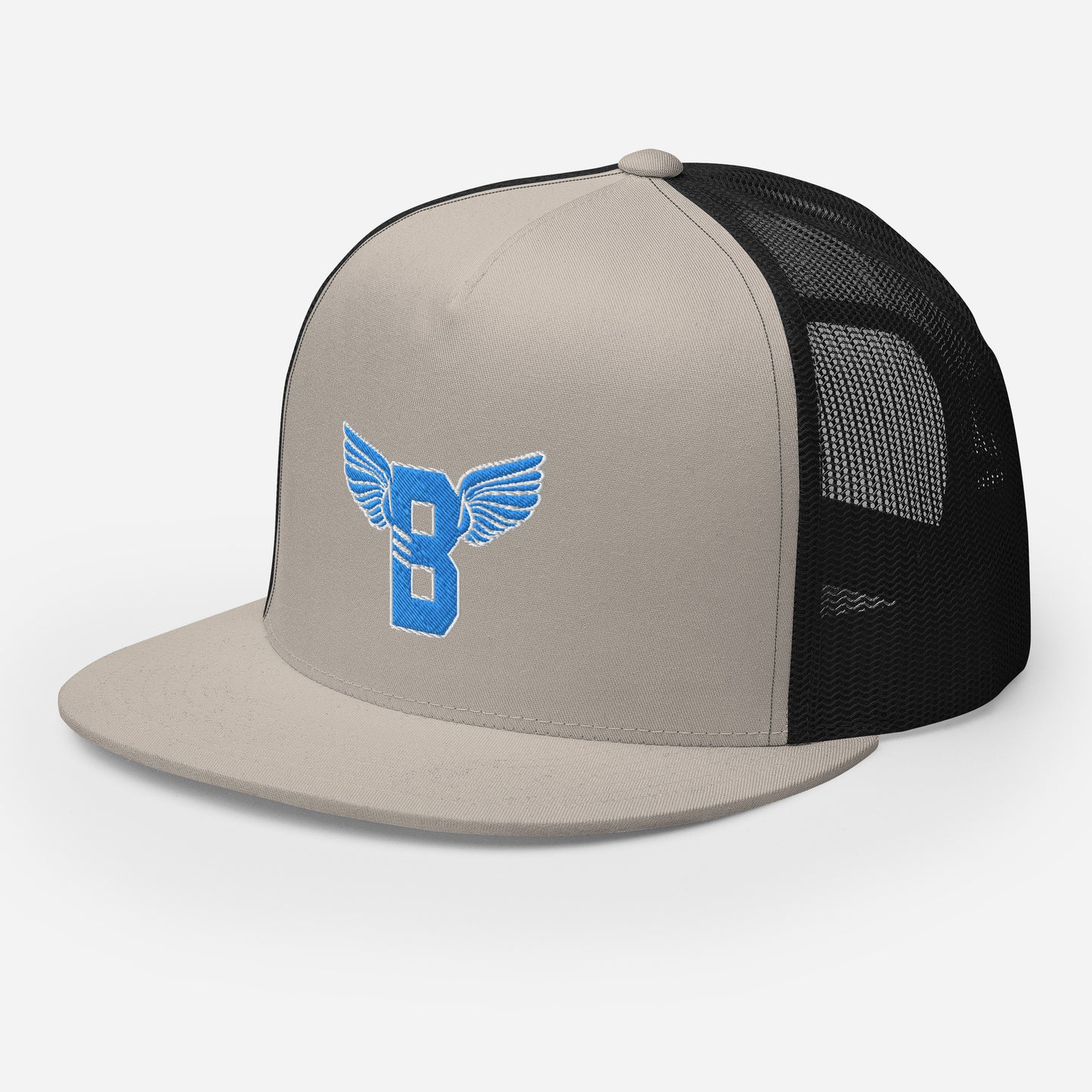 "B" IS FOR BROOKLYN - B-WING MESH SNAPBACK (VIVID BLUE STITCH)