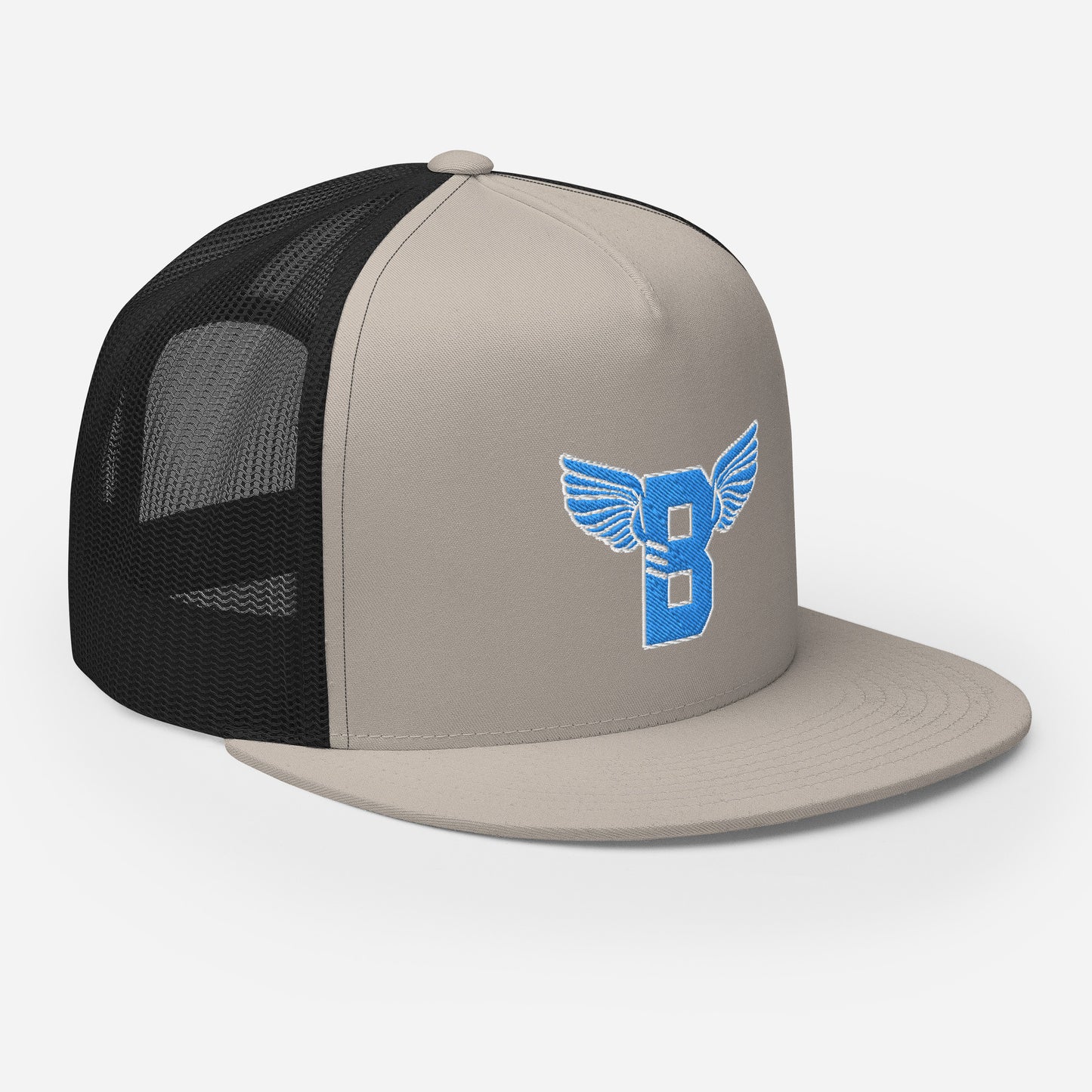 "B" IS FOR BROOKLYN - B-WING MESH SNAPBACK (VIVID BLUE STITCH)