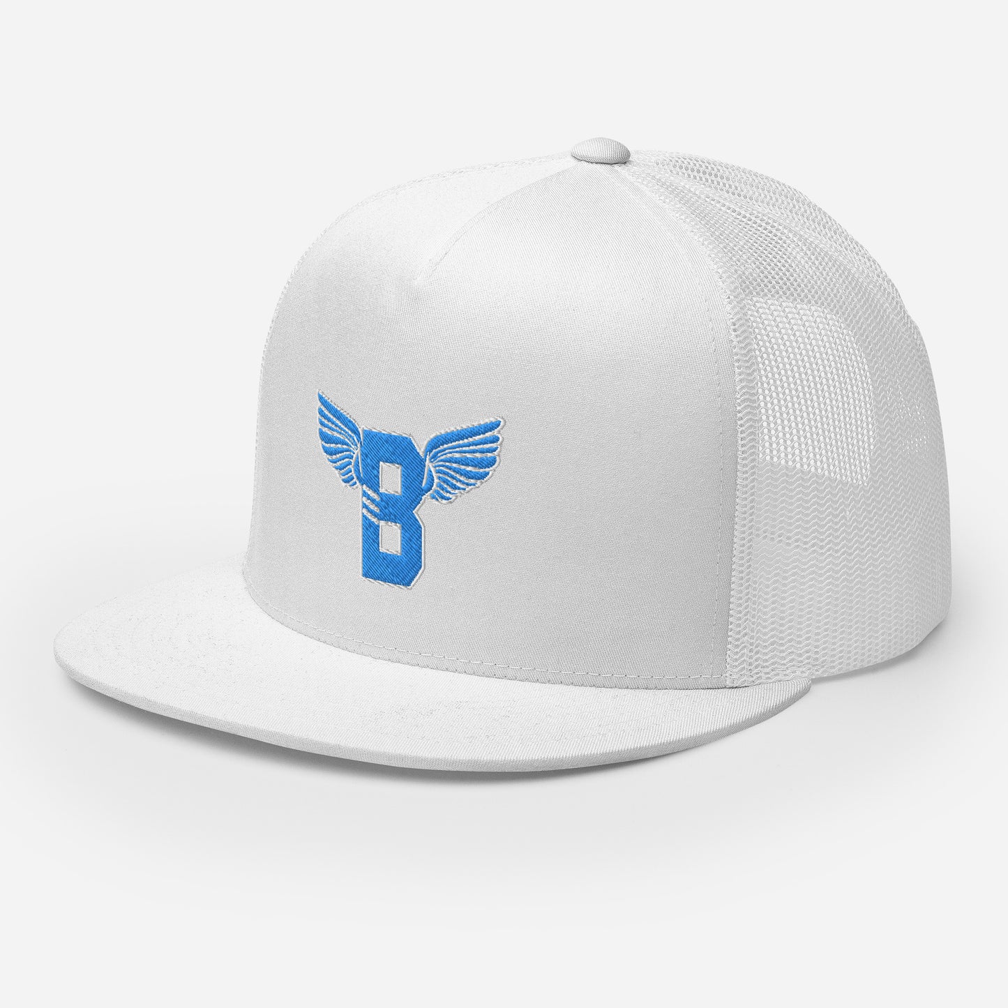 "B" IS FOR BROOKLYN - B-WING MESH SNAPBACK (VIVID BLUE STITCH)