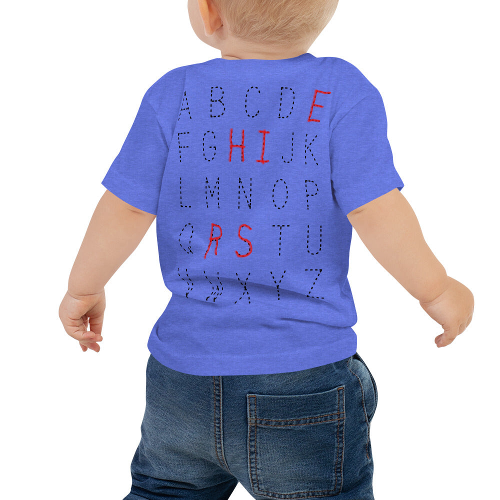 ABC's TRACING BABY TEE (BLACK)