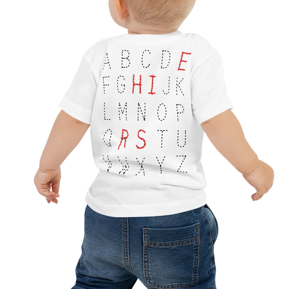 ABC's TRACING BABY TEE (BLACK)