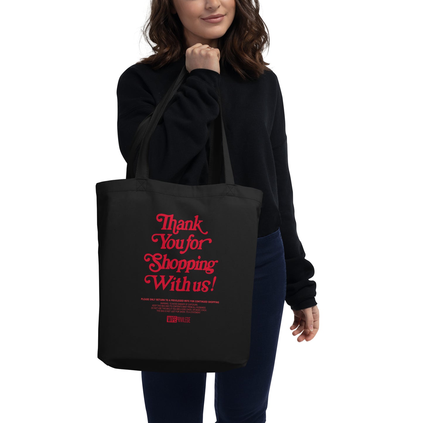THANK YOU FOR SHOPPING WITH US ECO TOTE BAG