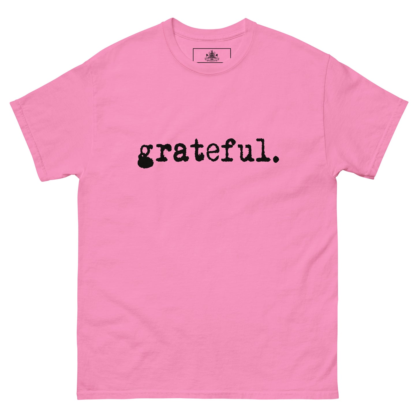 GRATEFUL MENS CLASSIC TEE (BLACK)