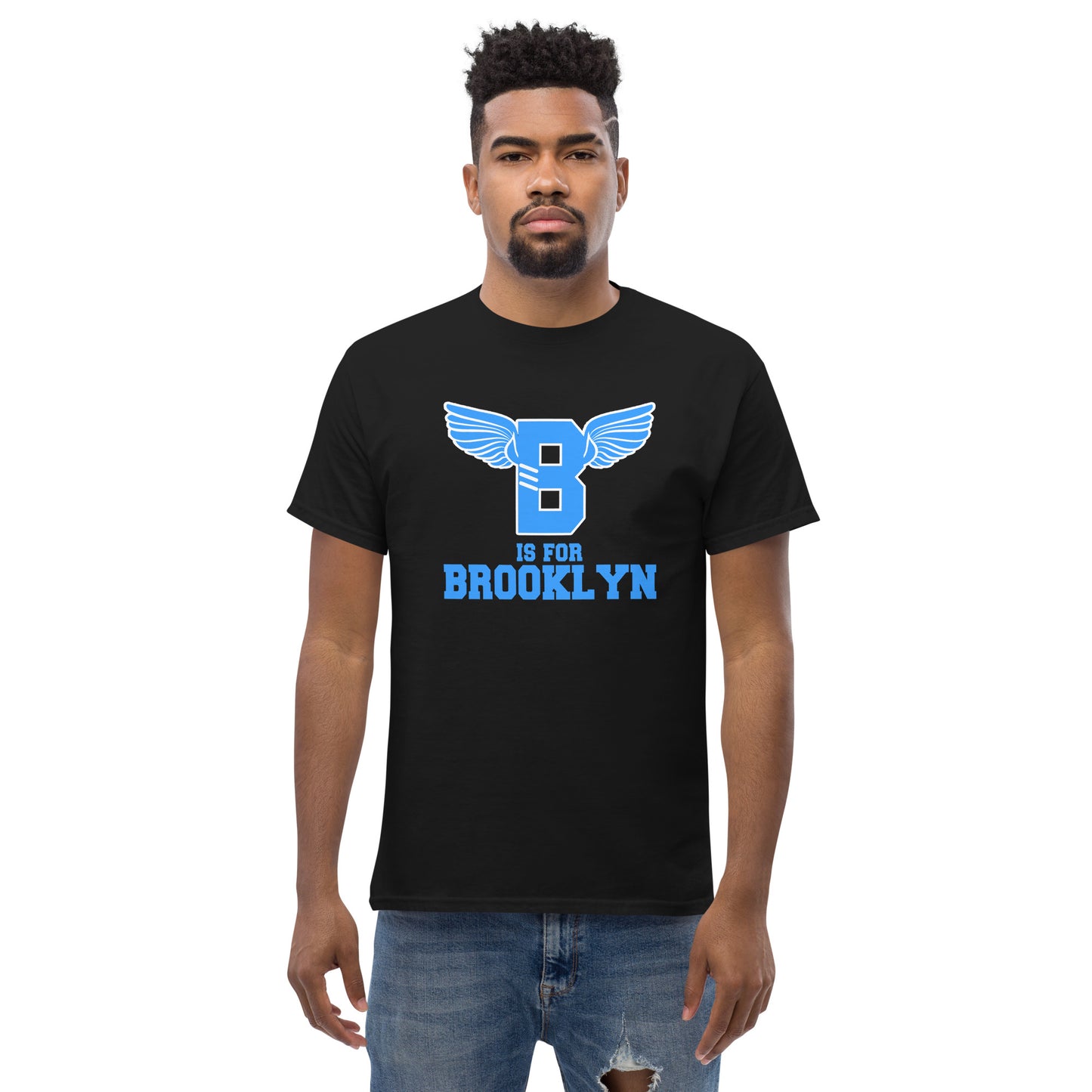 "B" IS FOR BROOKLYN - B-WING CLASSIC TEE (VIVID BLUE)