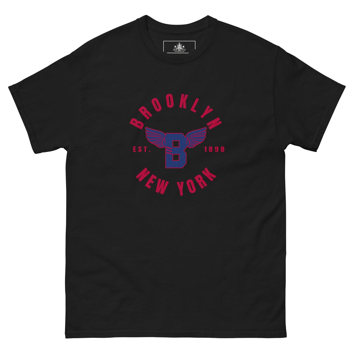 B-WING - BKNY EST. 1898 MENS CLASSIC TEE (RED & BLUE)