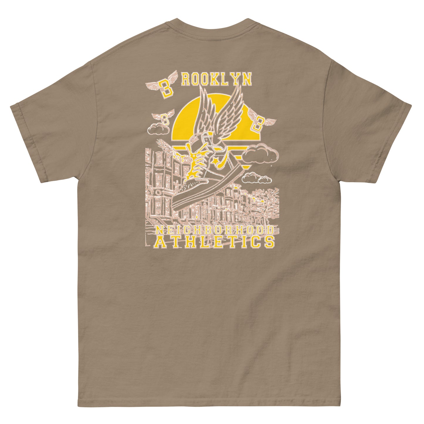 B-WING - NEIGHBORHOOD ATHLETICS CLASSIC TEE (GOLD/WHITE)