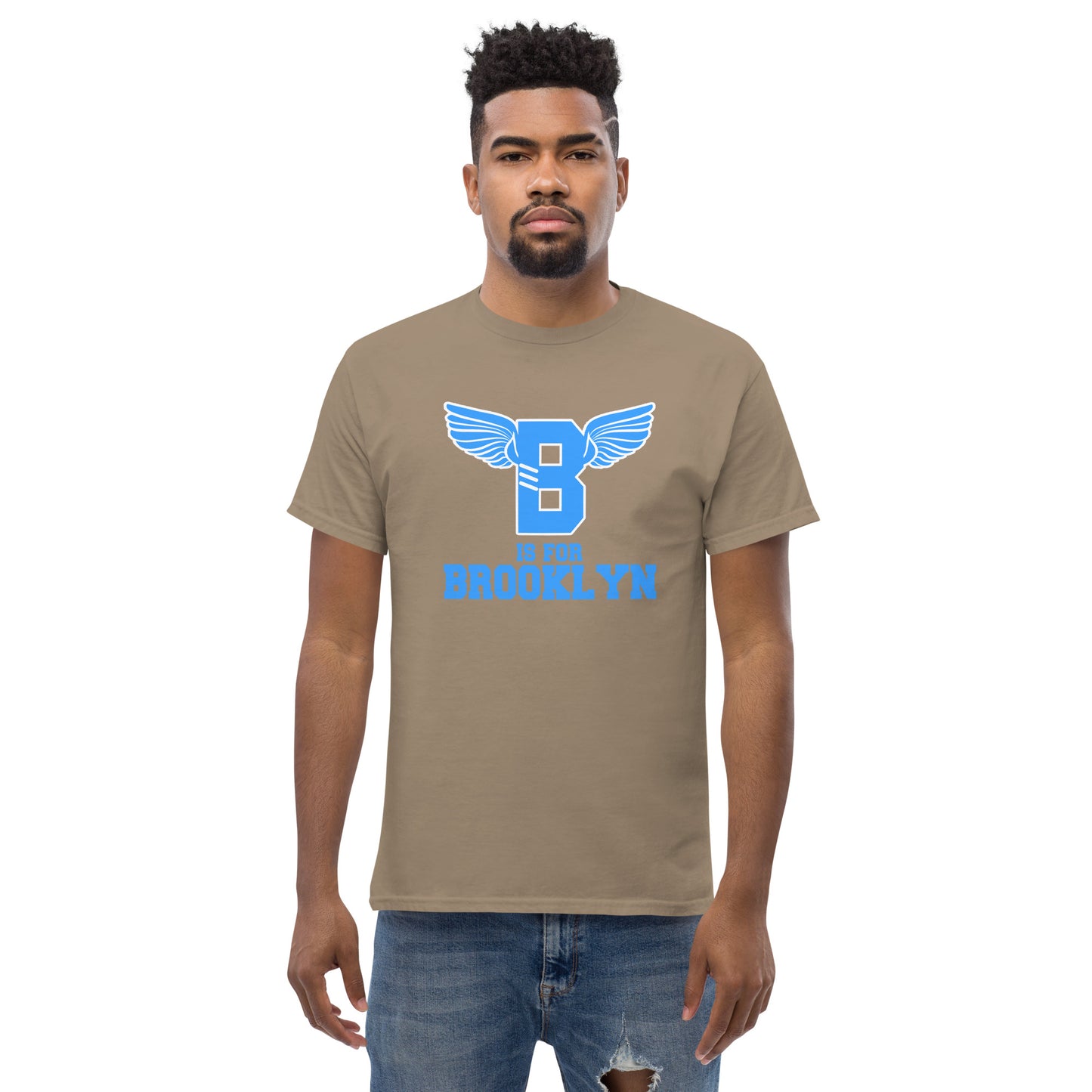 "B" IS FOR BROOKLYN - B-WING CLASSIC TEE (VIVID BLUE)