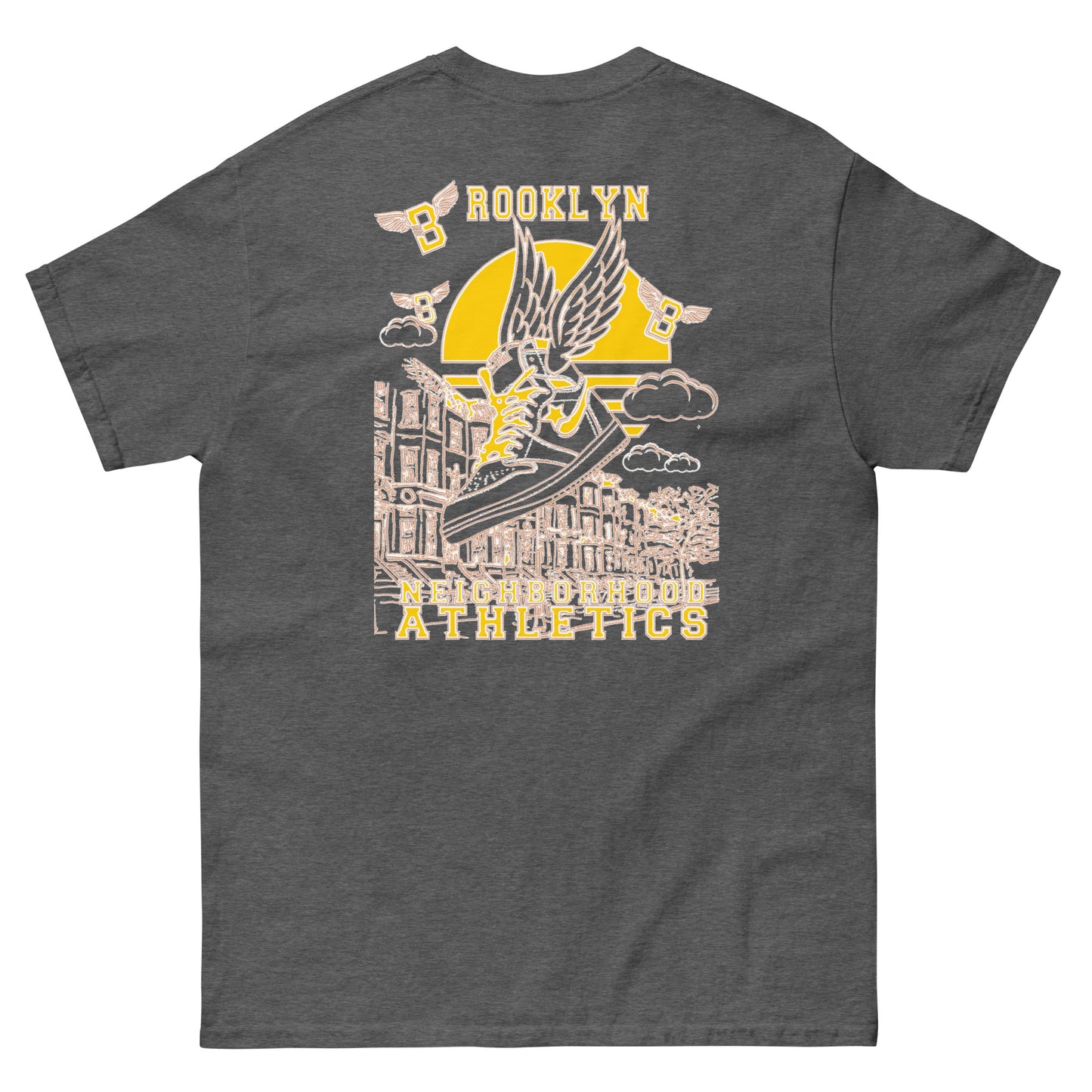 B-WING - NEIGHBORHOOD ATHLETICS CLASSIC TEE (GOLD/WHITE)