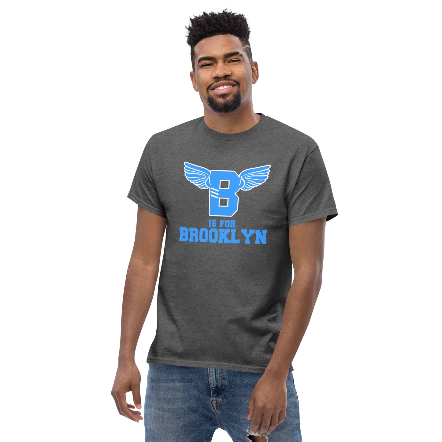 "B" IS FOR BROOKLYN - B-WING CLASSIC TEE (VIVID BLUE)