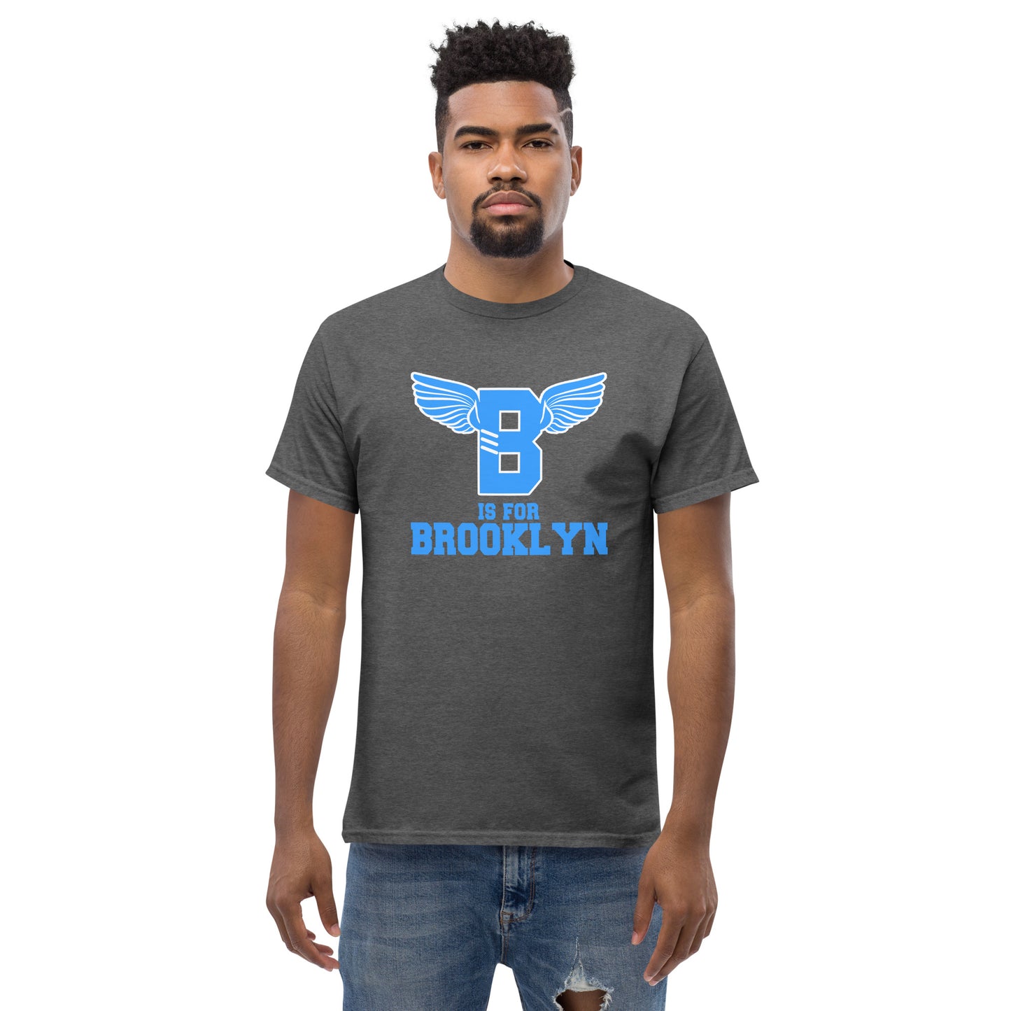 "B" IS FOR BROOKLYN - B-WING CLASSIC TEE (VIVID BLUE)