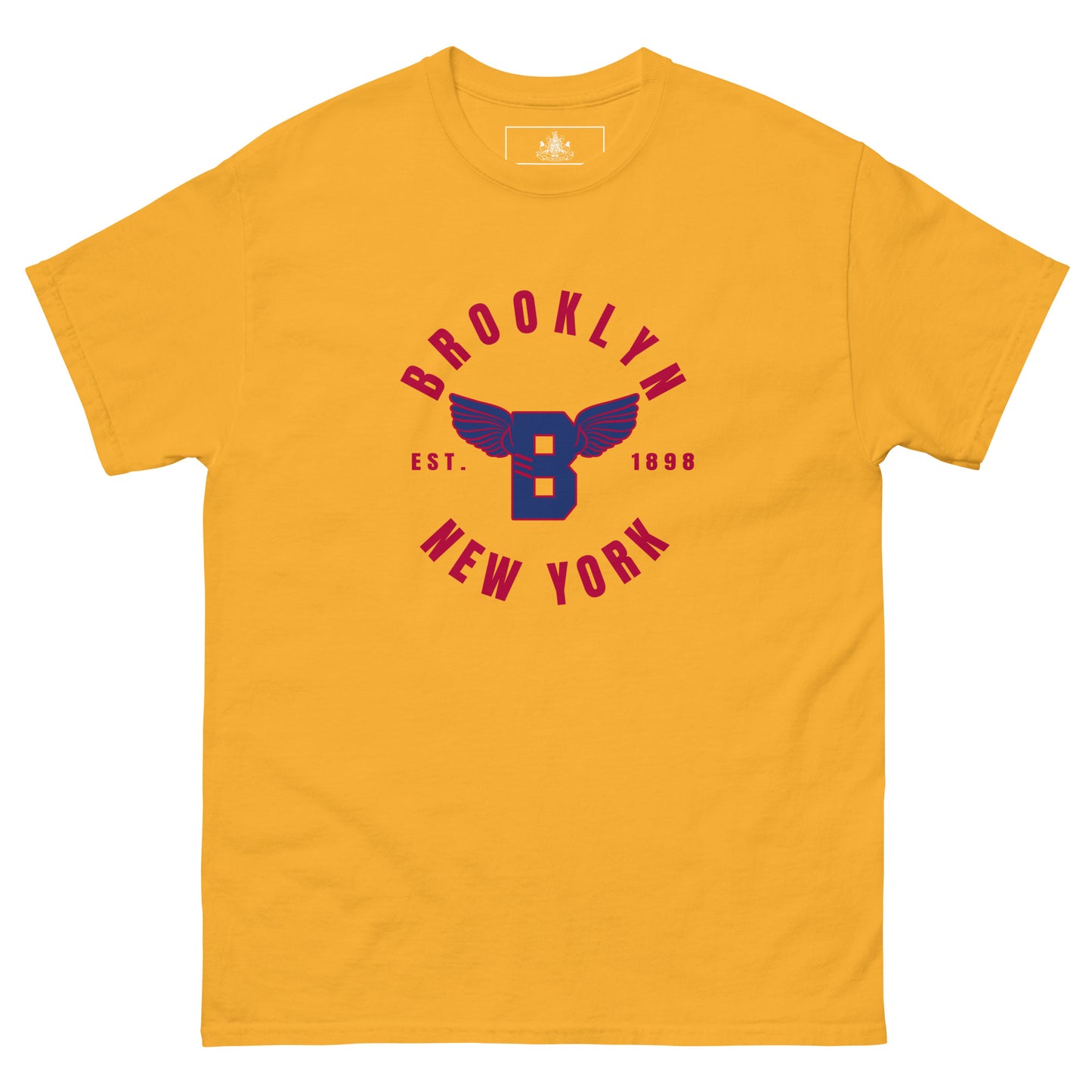 B-WING - BKNY EST. 1898 MENS CLASSIC TEE (RED & BLUE)