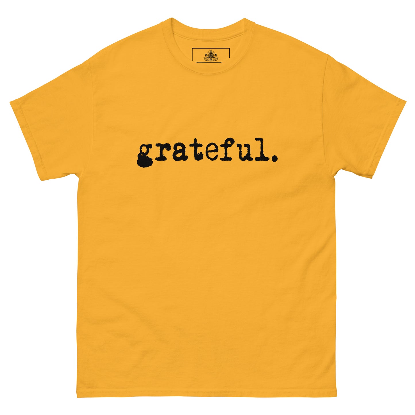 GRATEFUL MENS CLASSIC TEE (BLACK)