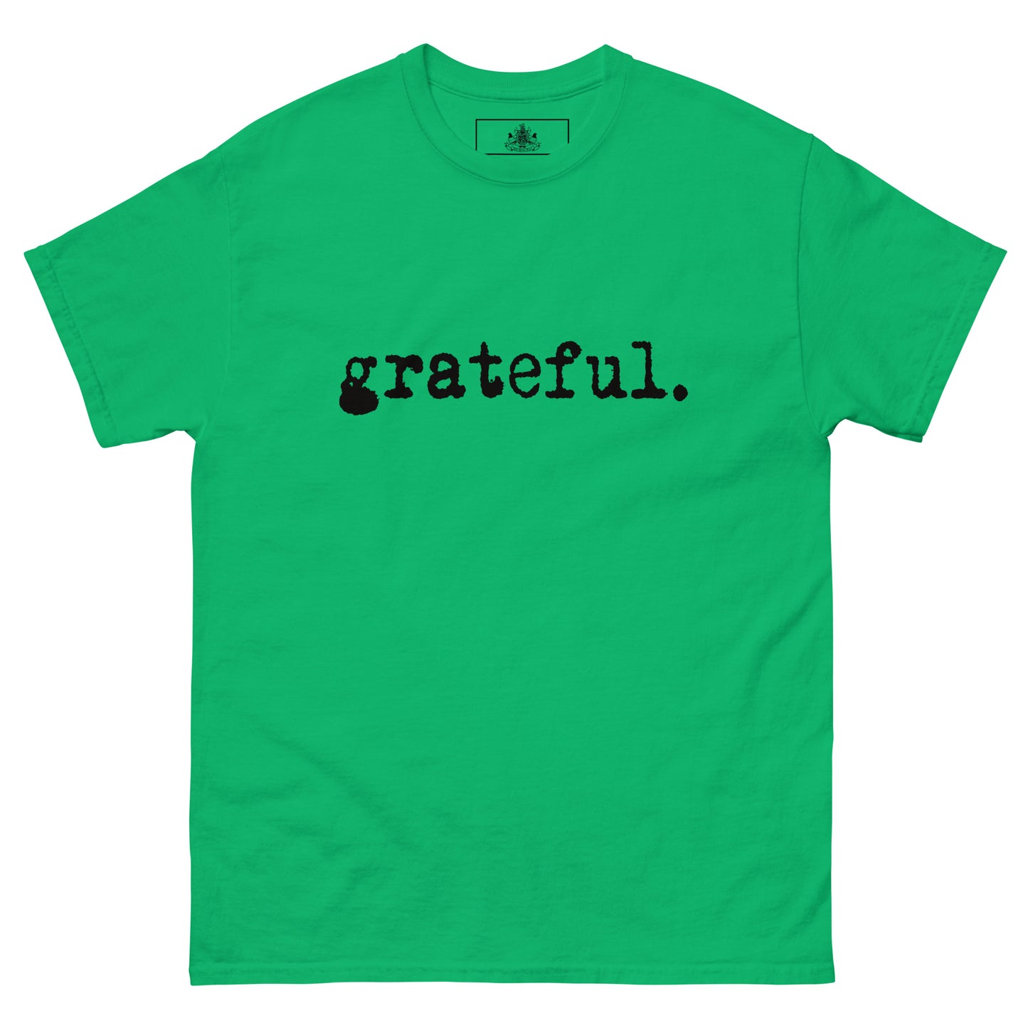 GRATEFUL MENS CLASSIC TEE (BLACK)