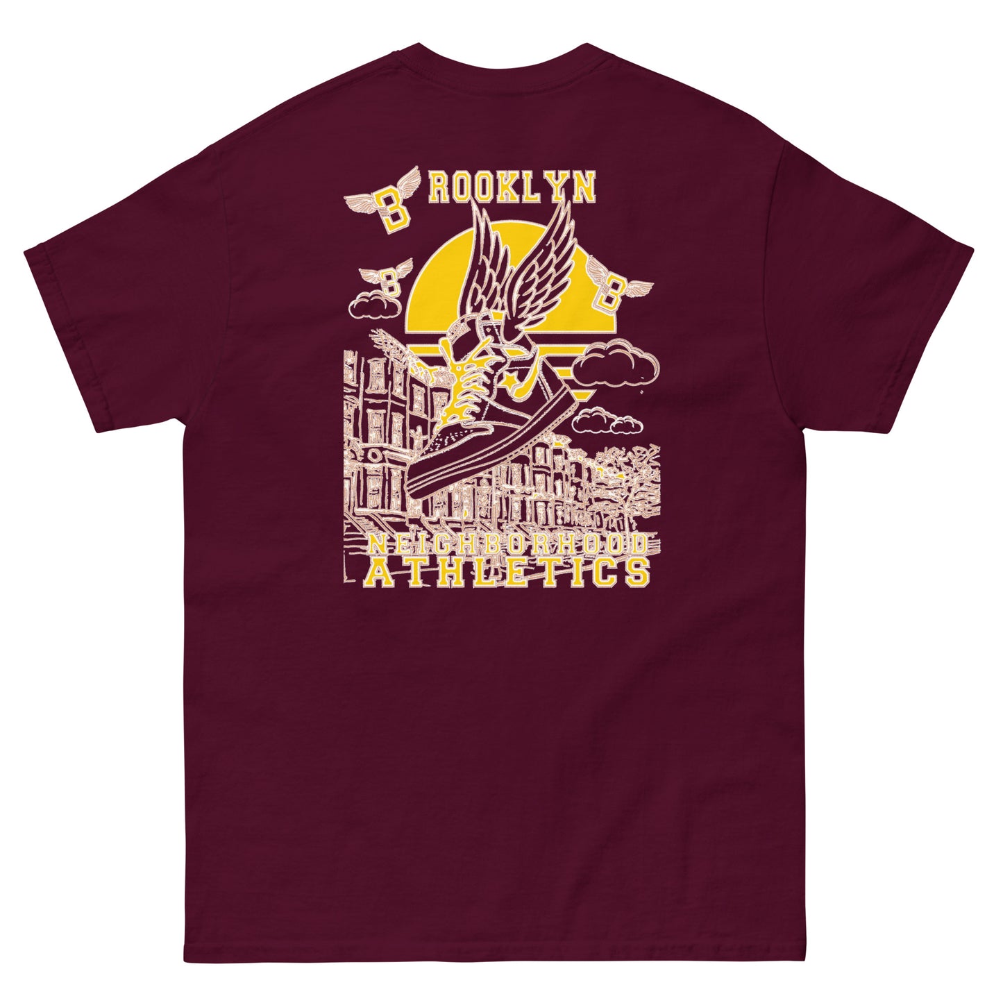 B-WING - NEIGHBORHOOD ATHLETICS CLASSIC TEE (GOLD/WHITE)