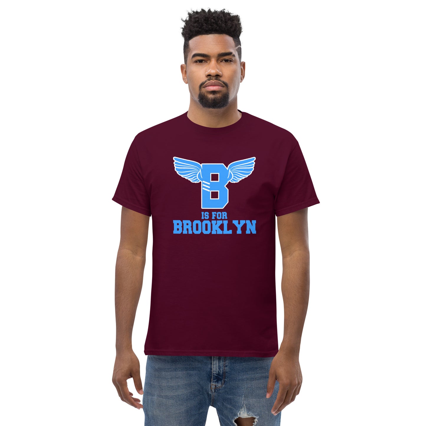 "B" IS FOR BROOKLYN - B-WING CLASSIC TEE (VIVID BLUE)