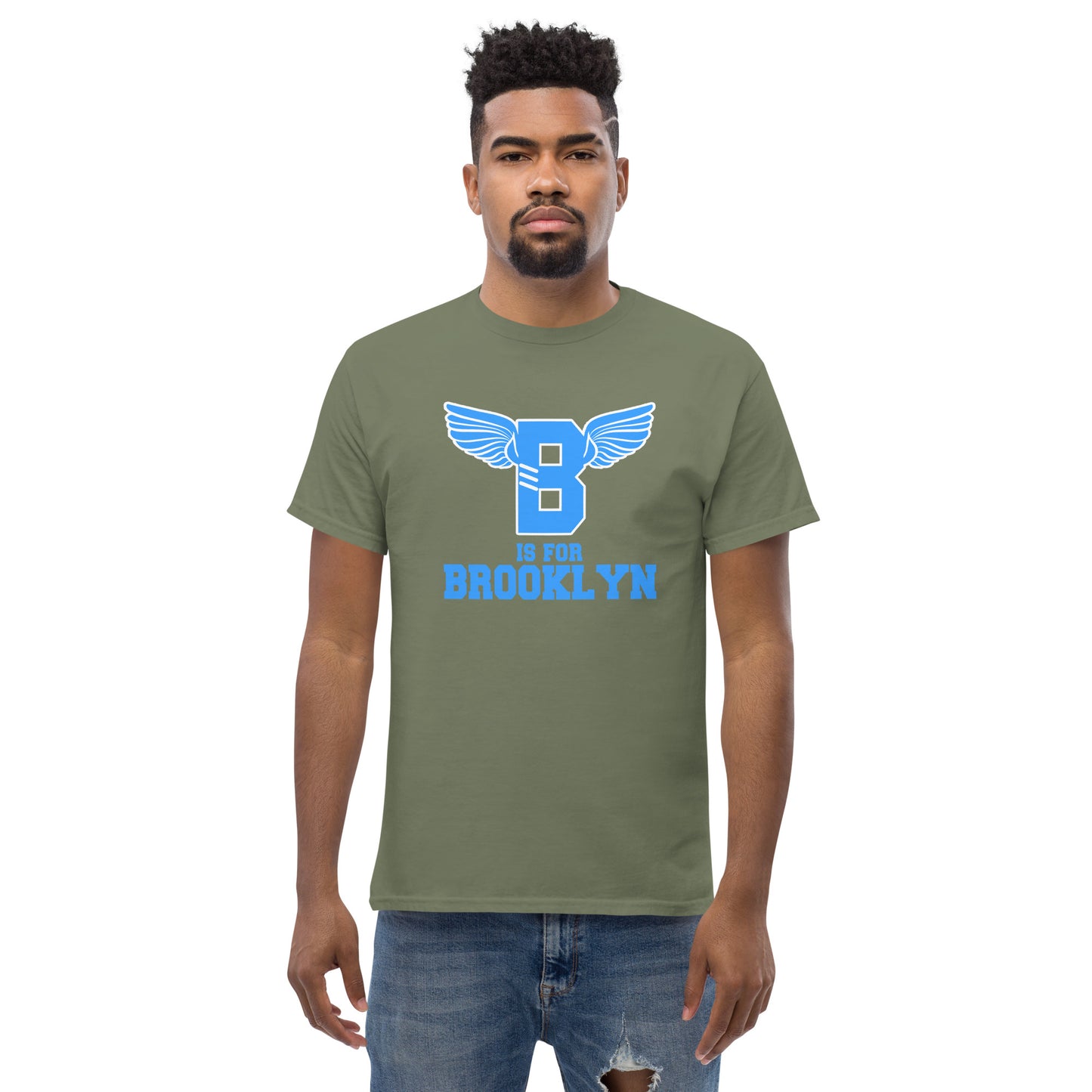 "B" IS FOR BROOKLYN - B-WING CLASSIC TEE (VIVID BLUE)