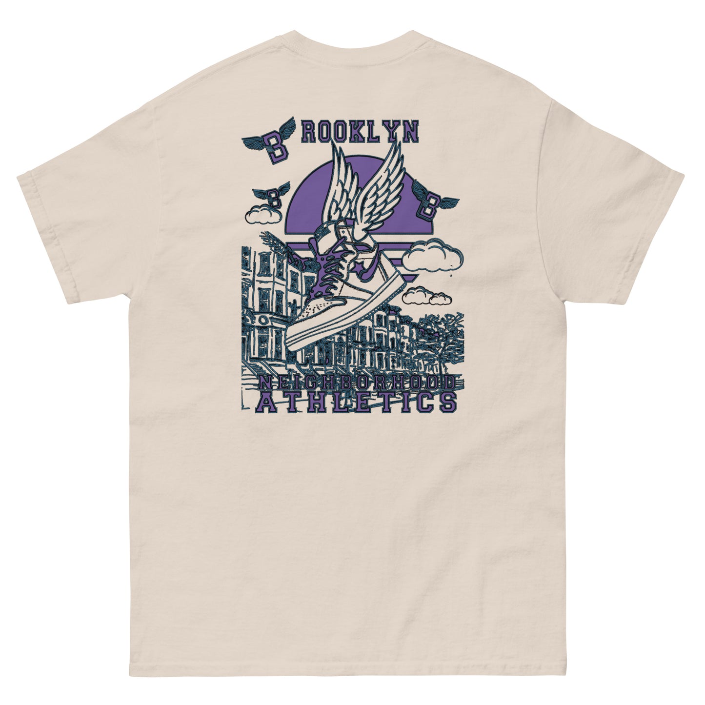 B-WING - NEIGHBORHOOD ATHLETICS CLASSIC TEE (PURPLE/BLACK)