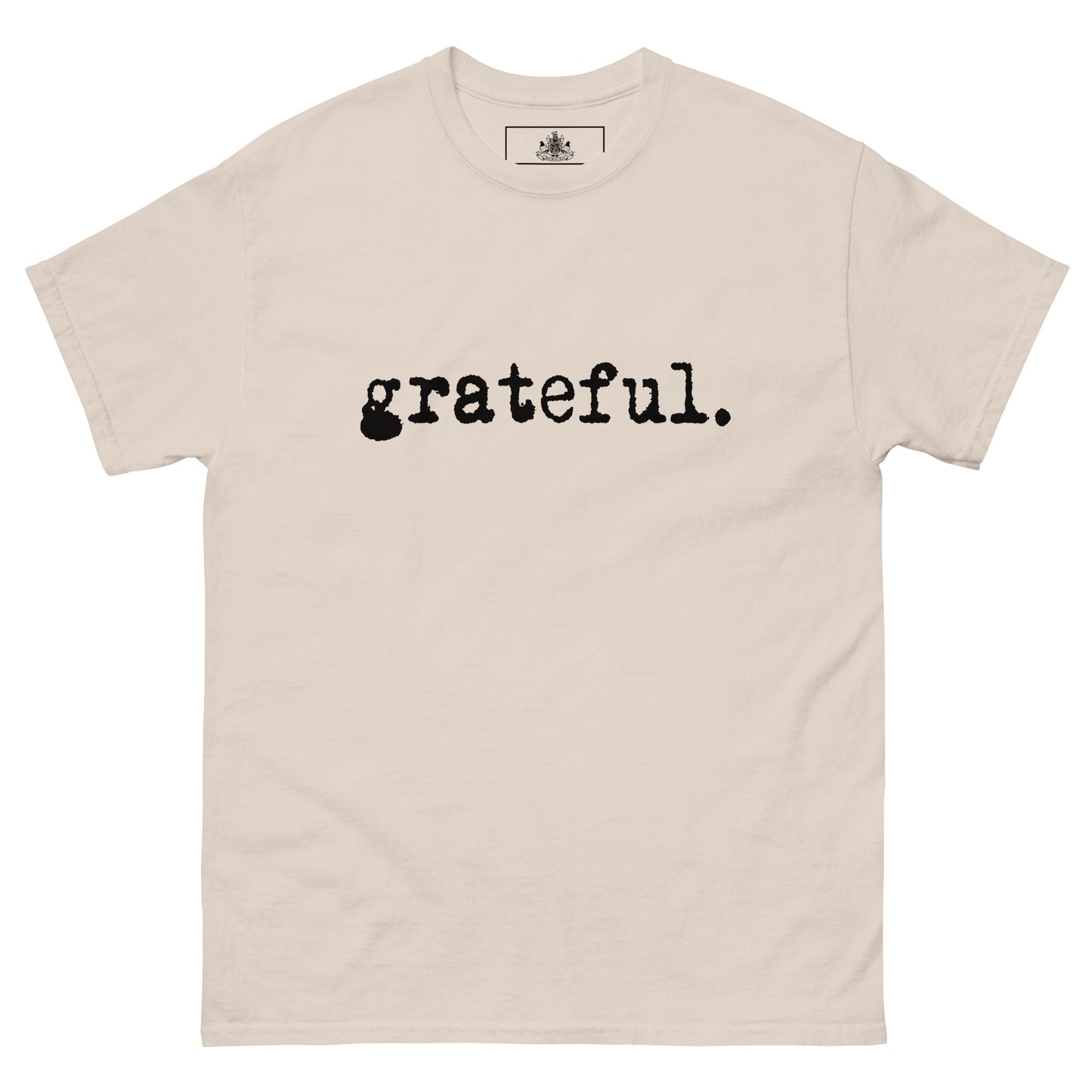 GRATEFUL MENS CLASSIC TEE (BLACK)