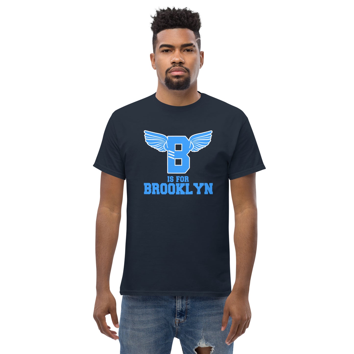 "B" IS FOR BROOKLYN - B-WING CLASSIC TEE (VIVID BLUE)