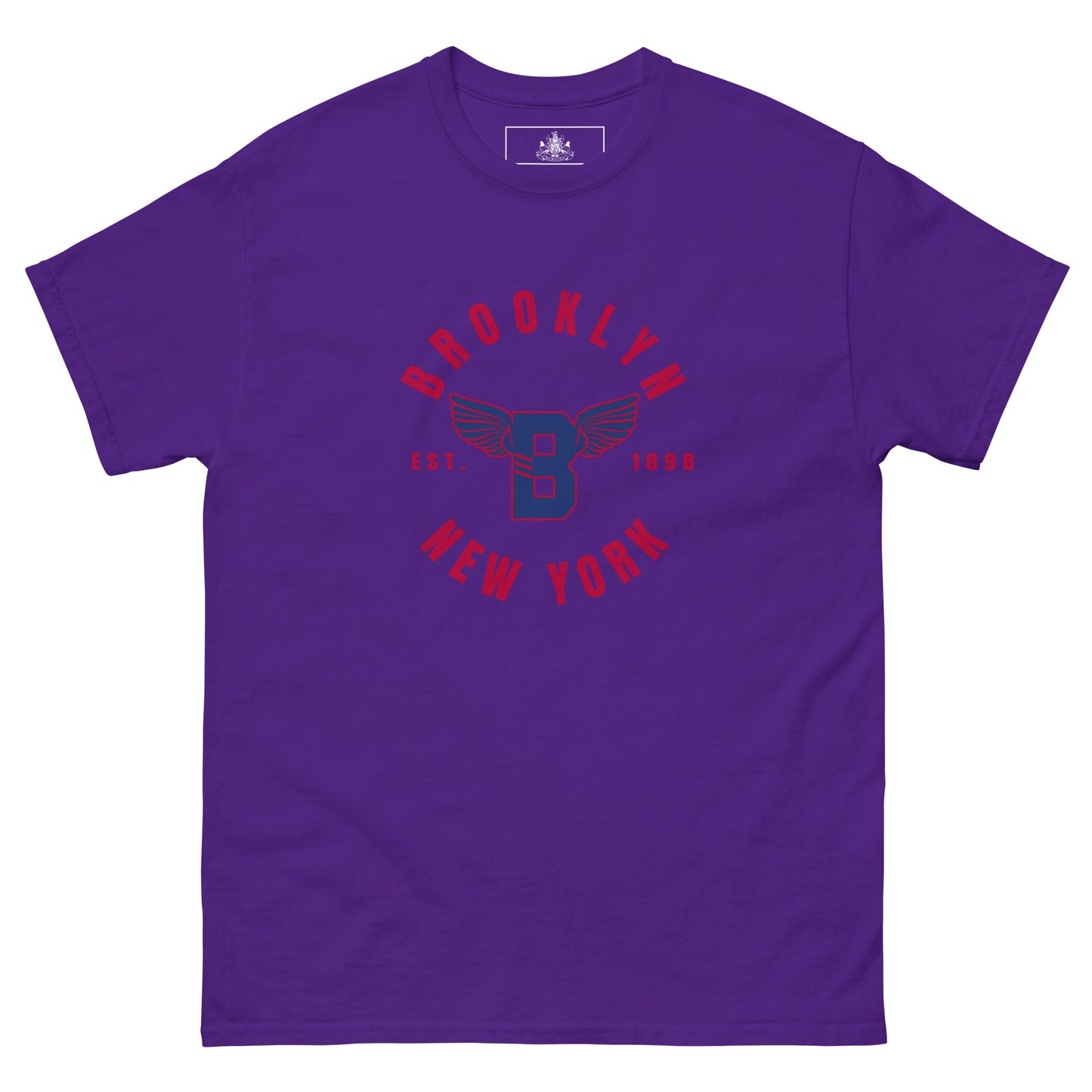 B-WING - BKNY EST. 1898 MENS CLASSIC TEE (RED & BLUE)
