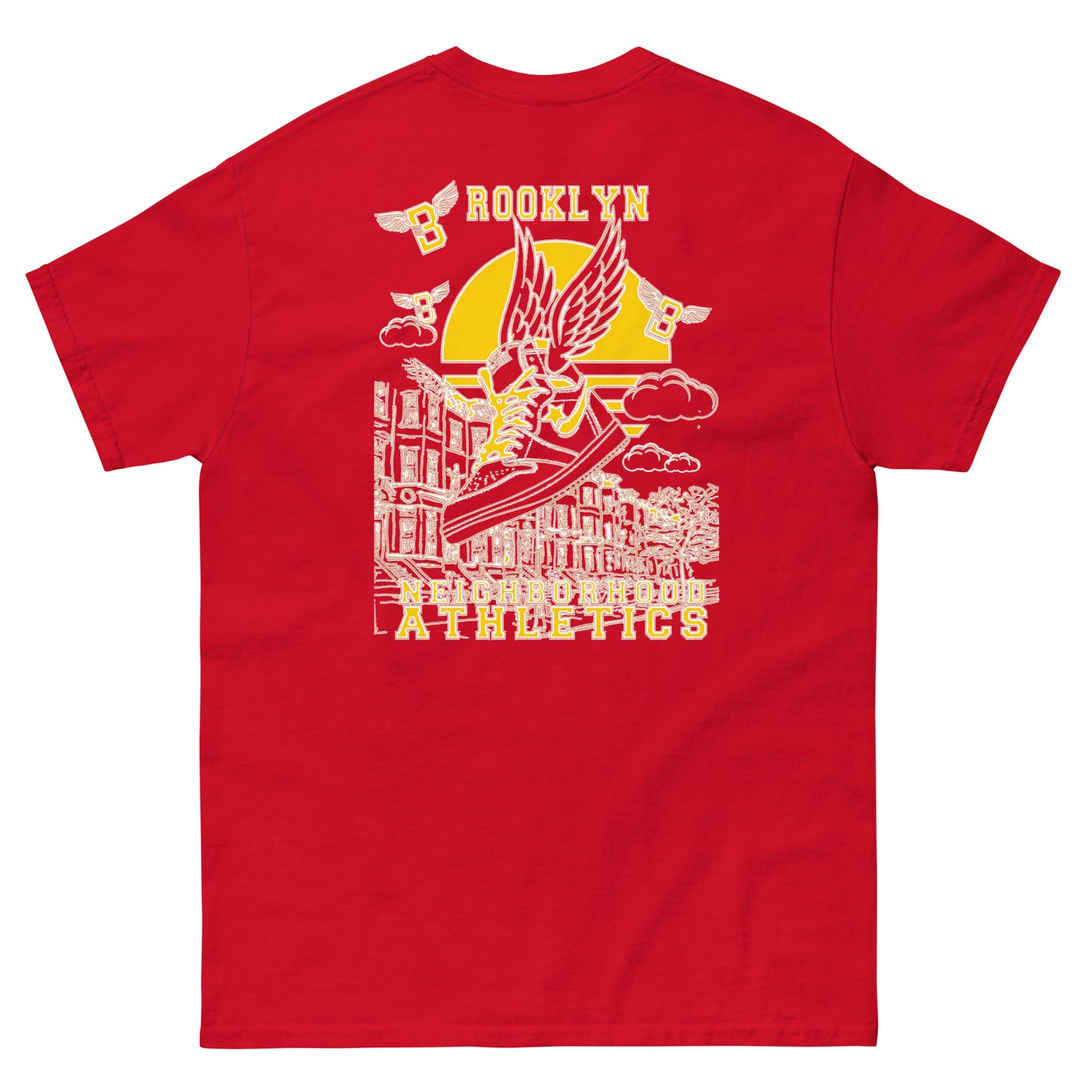 B-WING - NEIGHBORHOOD ATHLETICS CLASSIC TEE (GOLD/WHITE)