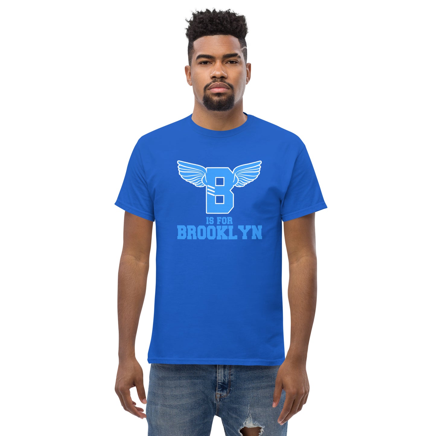 "B" IS FOR BROOKLYN - B-WING CLASSIC TEE (VIVID BLUE)
